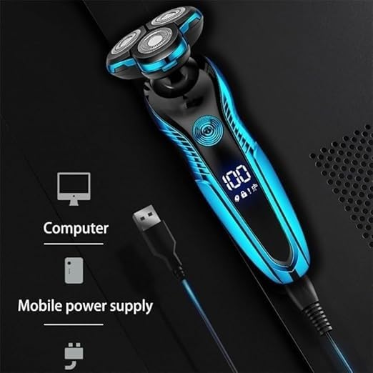 Best Electric Shavers for Men - Rechargeable & Washable Wet/Dry Beard Trimmer & Hair Clipper - Dual Use Shaving Machine for Smooth Shave at Home or Travel