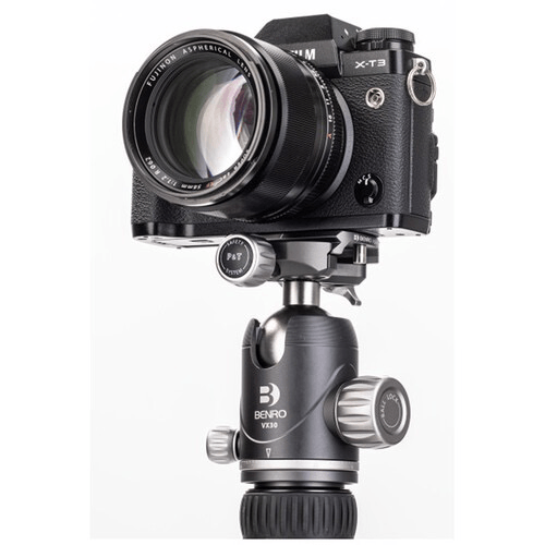 Benro VX30 Arca Swiss Style Aluminum Ballhead with PU60N Camera Plate - Professional Tripod Head for DSLR & Mirrorless Cameras - Perfect for Photography, Videography & Travel