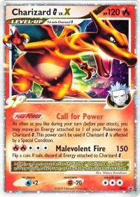 Pokemon Charizard LV.X DP45 Holo Promo Card - Diamond & Pearl Black Star Promos - Collectible Trading Card for Battles & Display