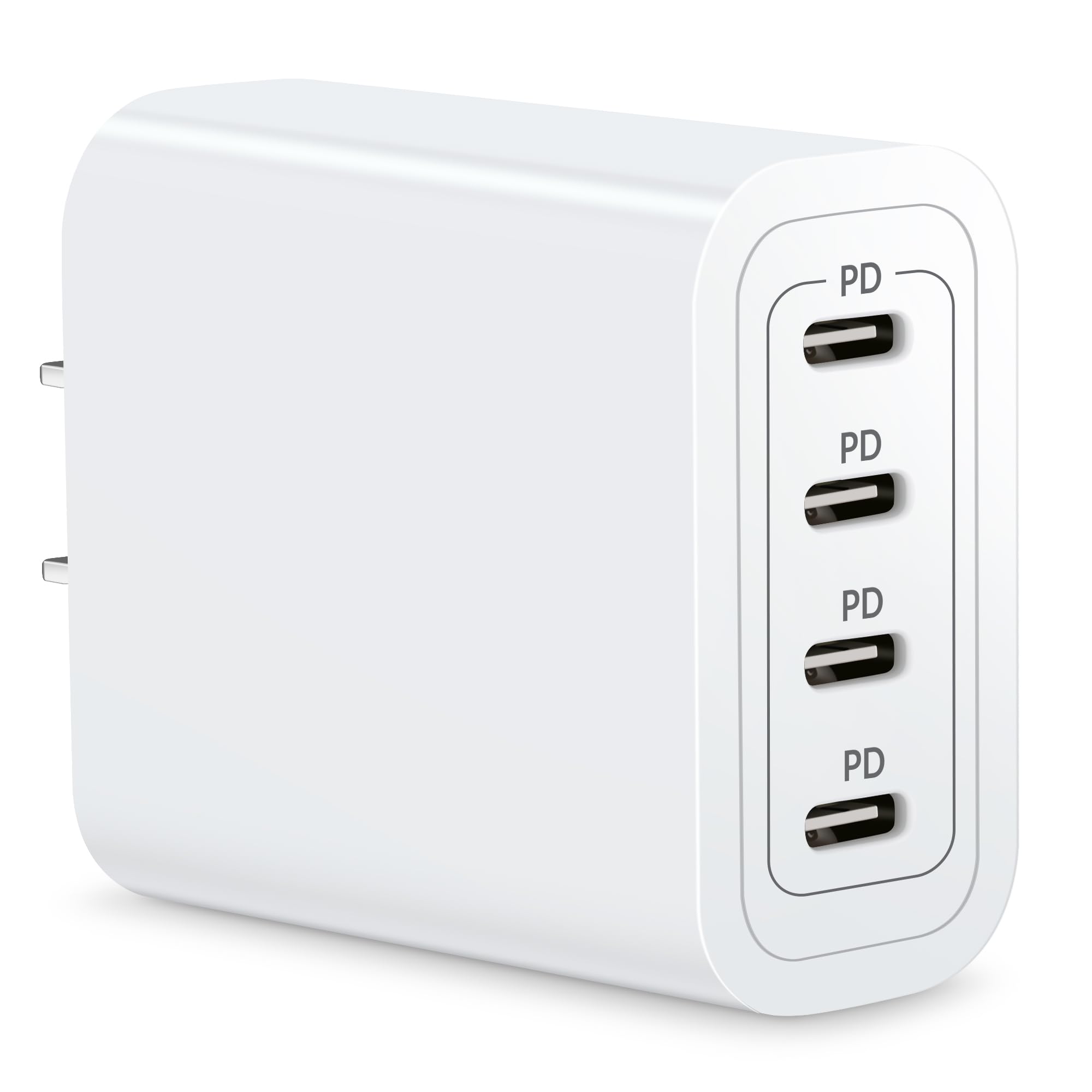 40W 4-Port USB C Fast Charger Block - GaN Wall Charger Power Adapter for iPhone 16/15/14/13/12, iPad, Galaxy S24/S23, Pixel 9/8 - Compact Travel Charging Brick for Home, Office & Car Use