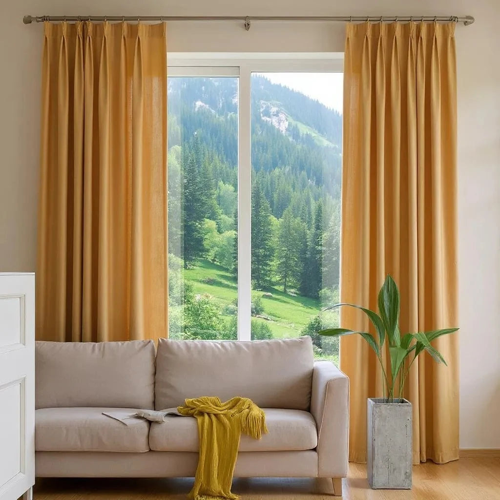 Blackout Curtains for Bedroom - Blakely Velvet Room Darkening Custom Drapes, Thermal Insulated & Noise Reducing Window Treatments for Home, Office, Nursery (100% Light Blocking) - Perfect for Shift Workers & Light Sleepers
