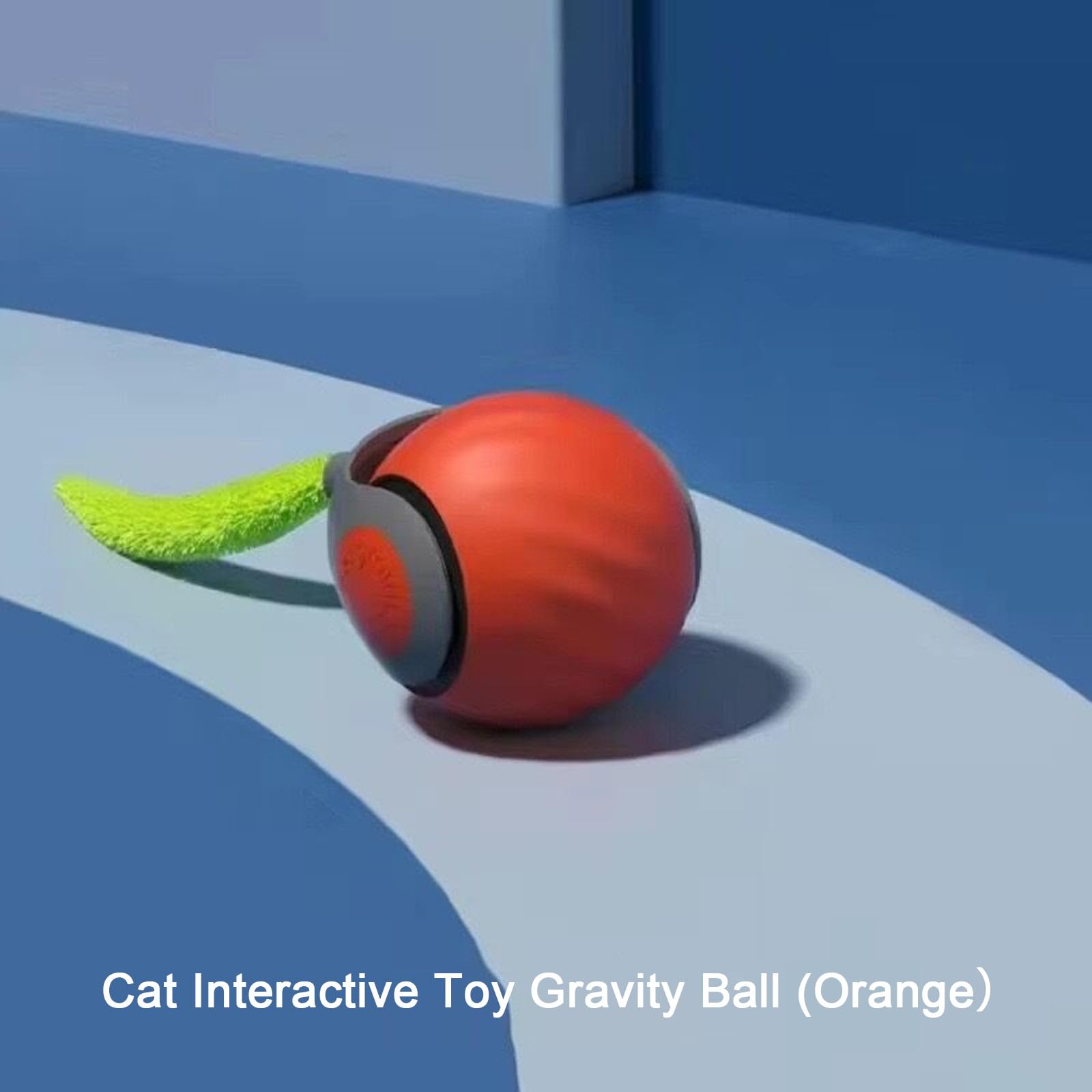 Speedy Tail 2.0 Automatic Interactive Cat Toy - Self Moving Smart Ball with Tail for Indoor Cats - 2 Speed Adjustments (2PCS Orange) - Perfect for Playtime & Exercise to Reduce Boredom