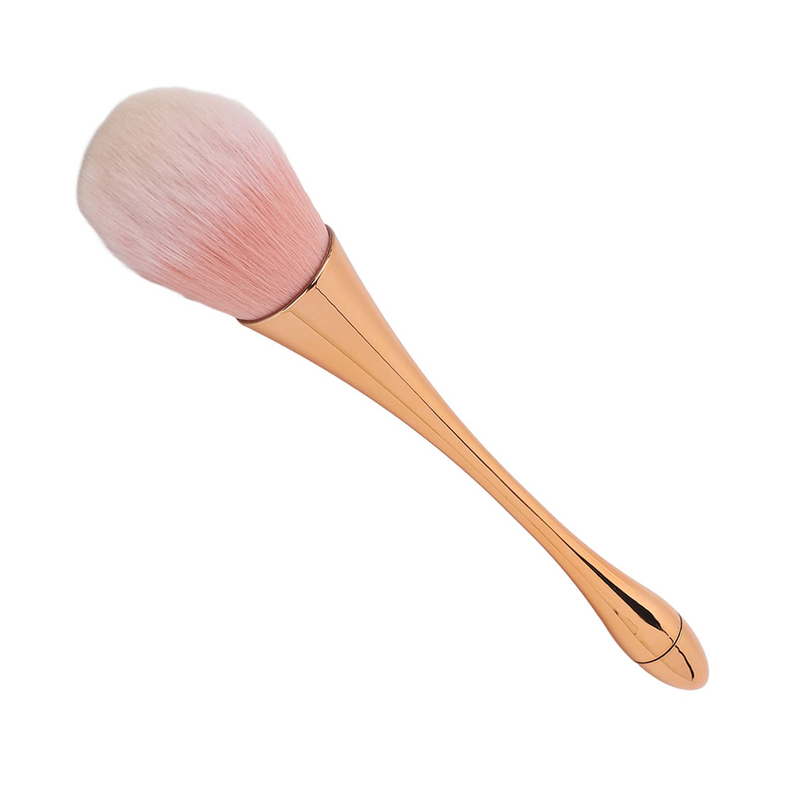 **Rose Gold Nail Dust Brush - Soft Bristle Powder Removal & Cleaning Brush for Nail Art, Manicure & Makeup | Perfect for DIY Nail Dusting, Blush Application & Professional Salon Use**