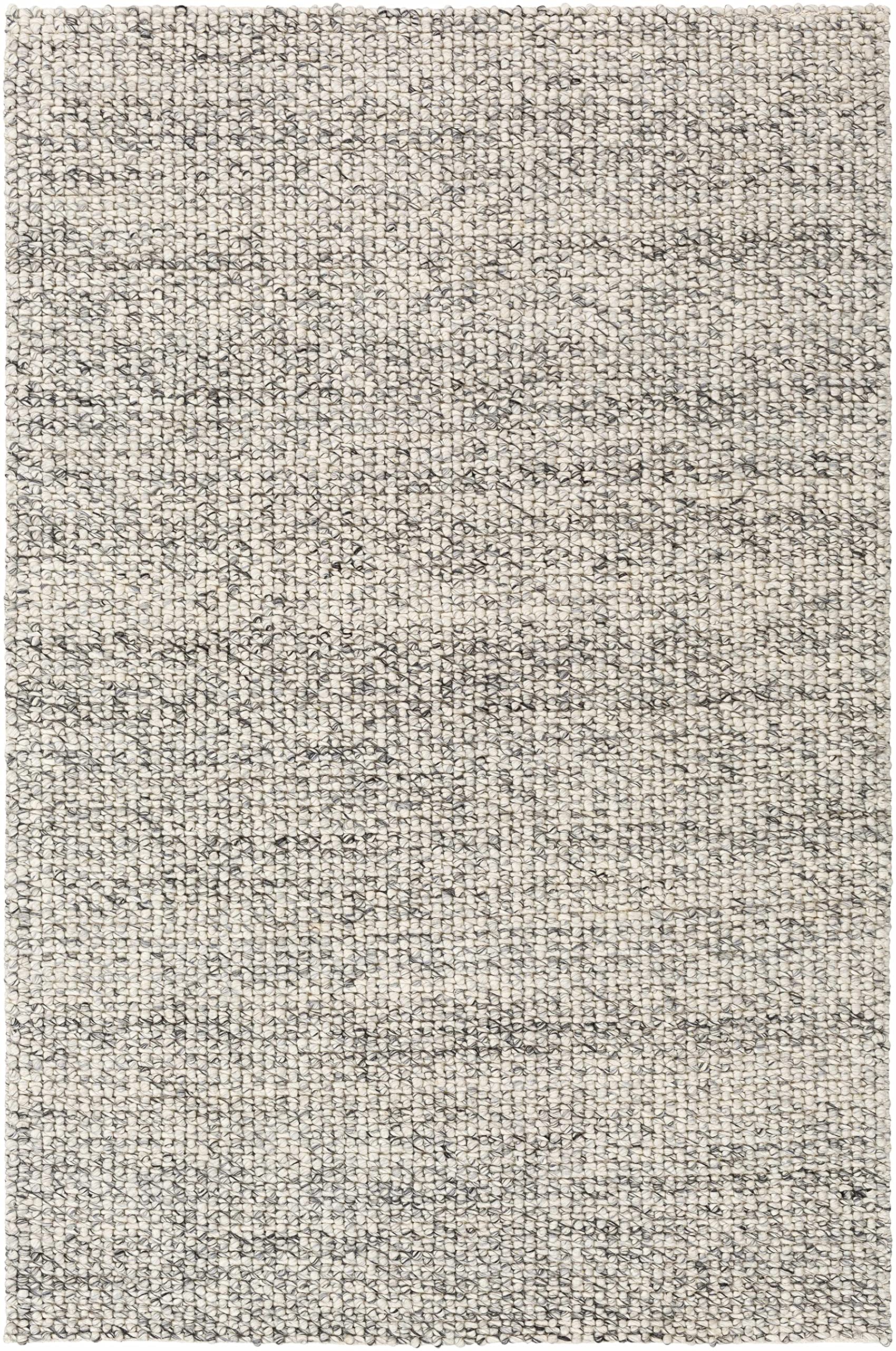 Hauteloom Limekiln Wool Area Rug - Soft & Durable Gray Ivory 6' x 9' - Perfect for Living Room, Bedroom, Office Decor