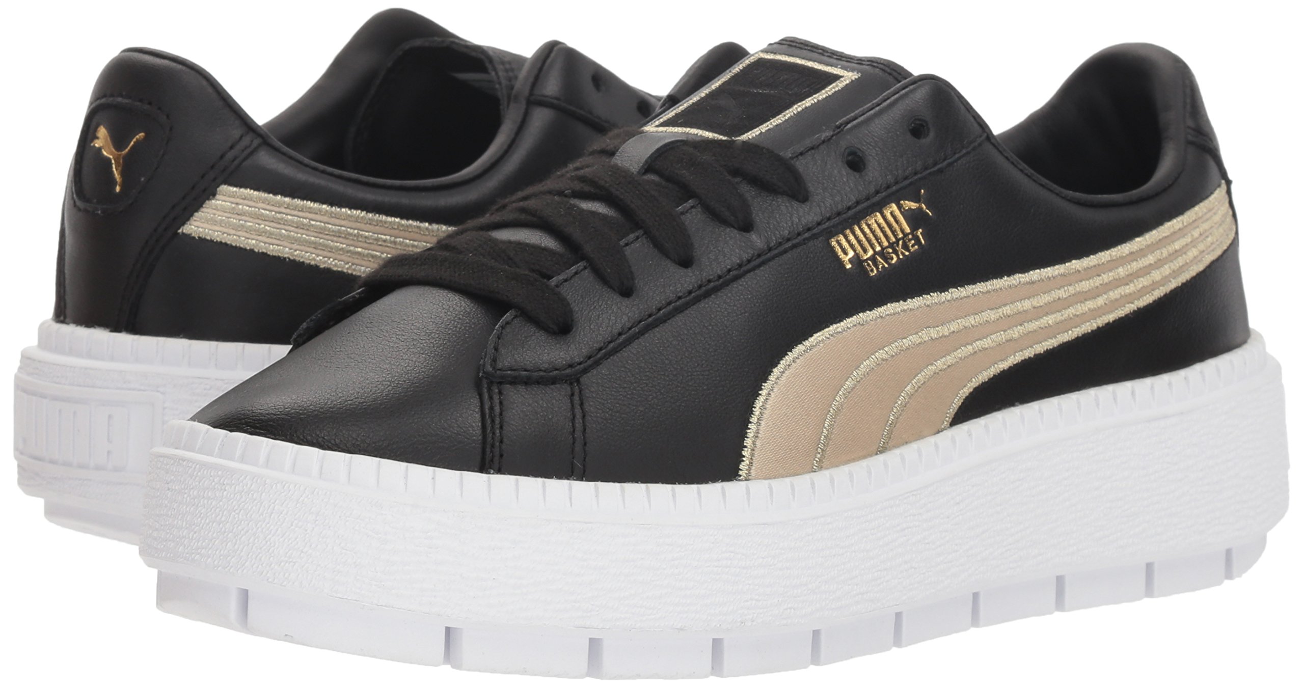 Puma Basket Platform Trace Varsity Sneakers - Women's Fashion Casual Shoes for Running, Walking & Streetwear Style