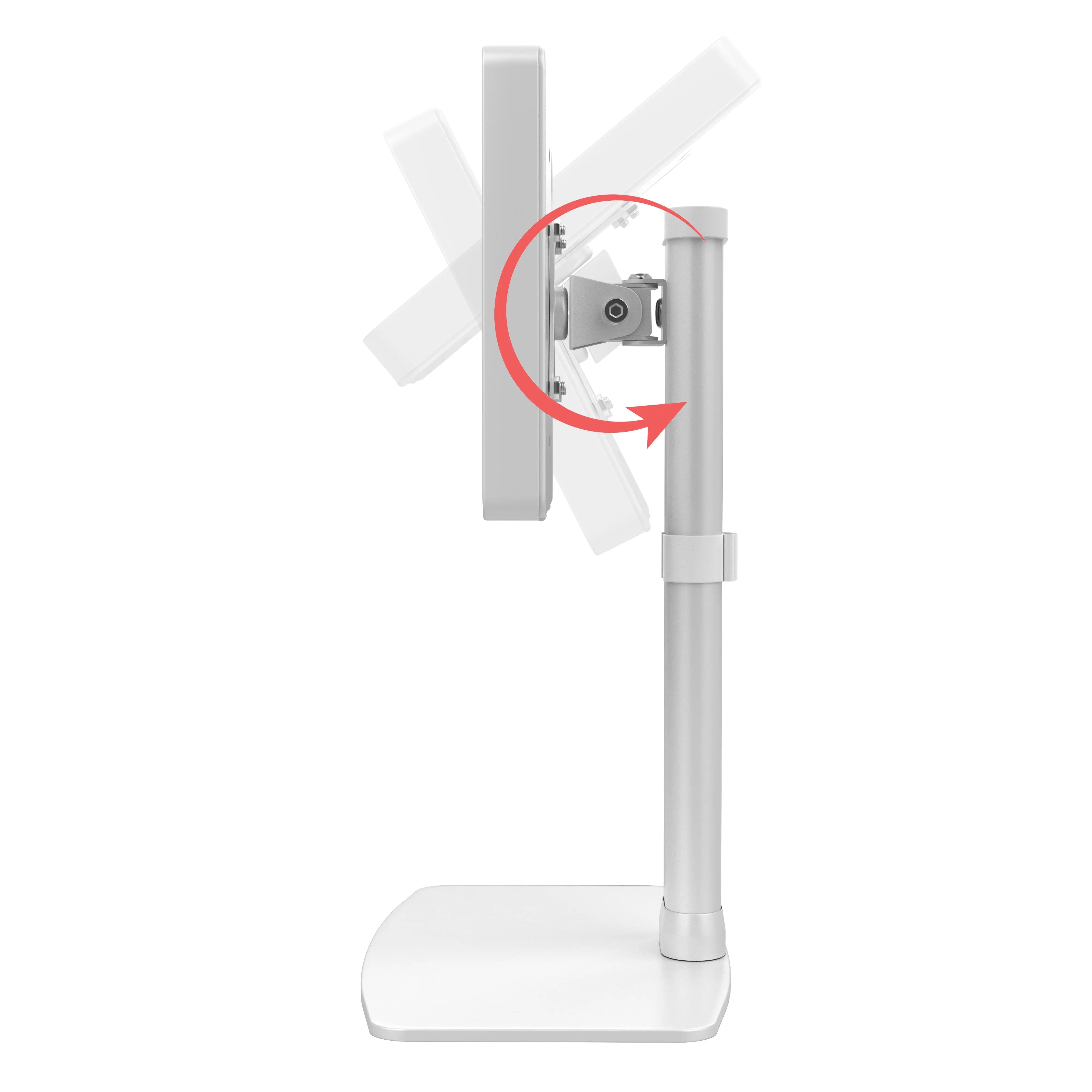 Adjustable VESA Compatible Monitor Desk Mount with Security Lock Enclosure - Perfect for Home Office, Gaming Setup & Workspace Organization