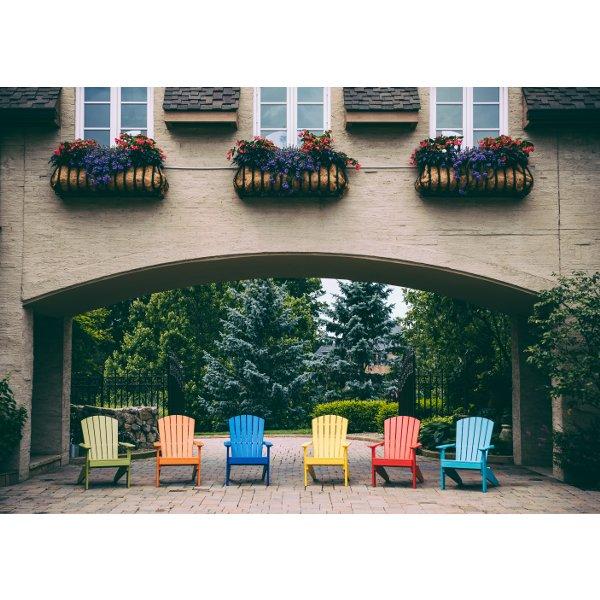 Premium Lakeside Adirondack Chair - Comfortable Outdoor Patio Furniture for Relaxing by the Water - Perfect for Backyards, Gardens, and Beachfronts