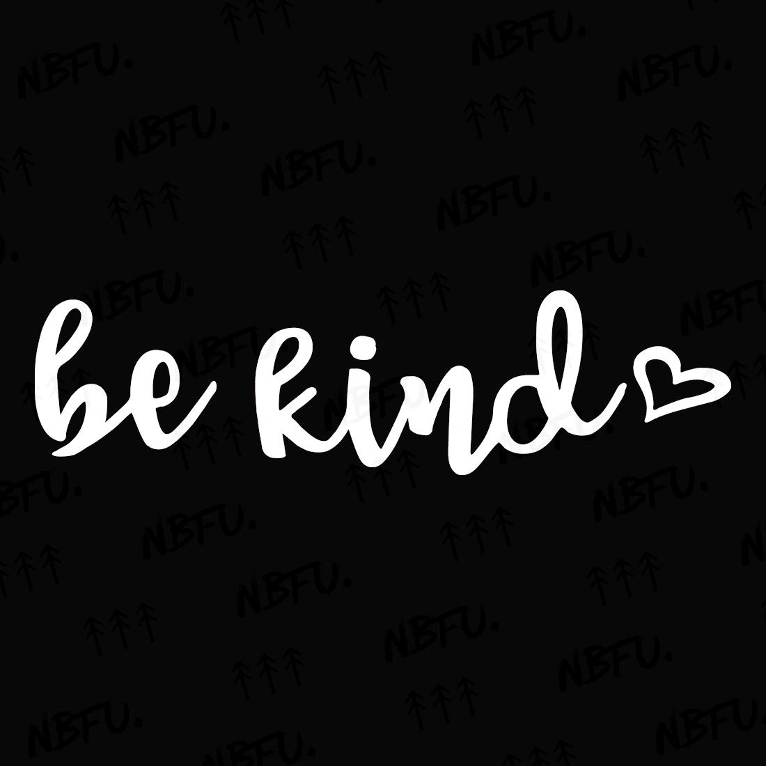 Inspirational Be Kind Quote Heart Stickers (White, Set of 2) - Waterproof Vinyl Decals for Laptop, Phone, Helmet, Car Window, Mug & Wall Decor - Perfect for Home, Office & School Motivational Gifts
