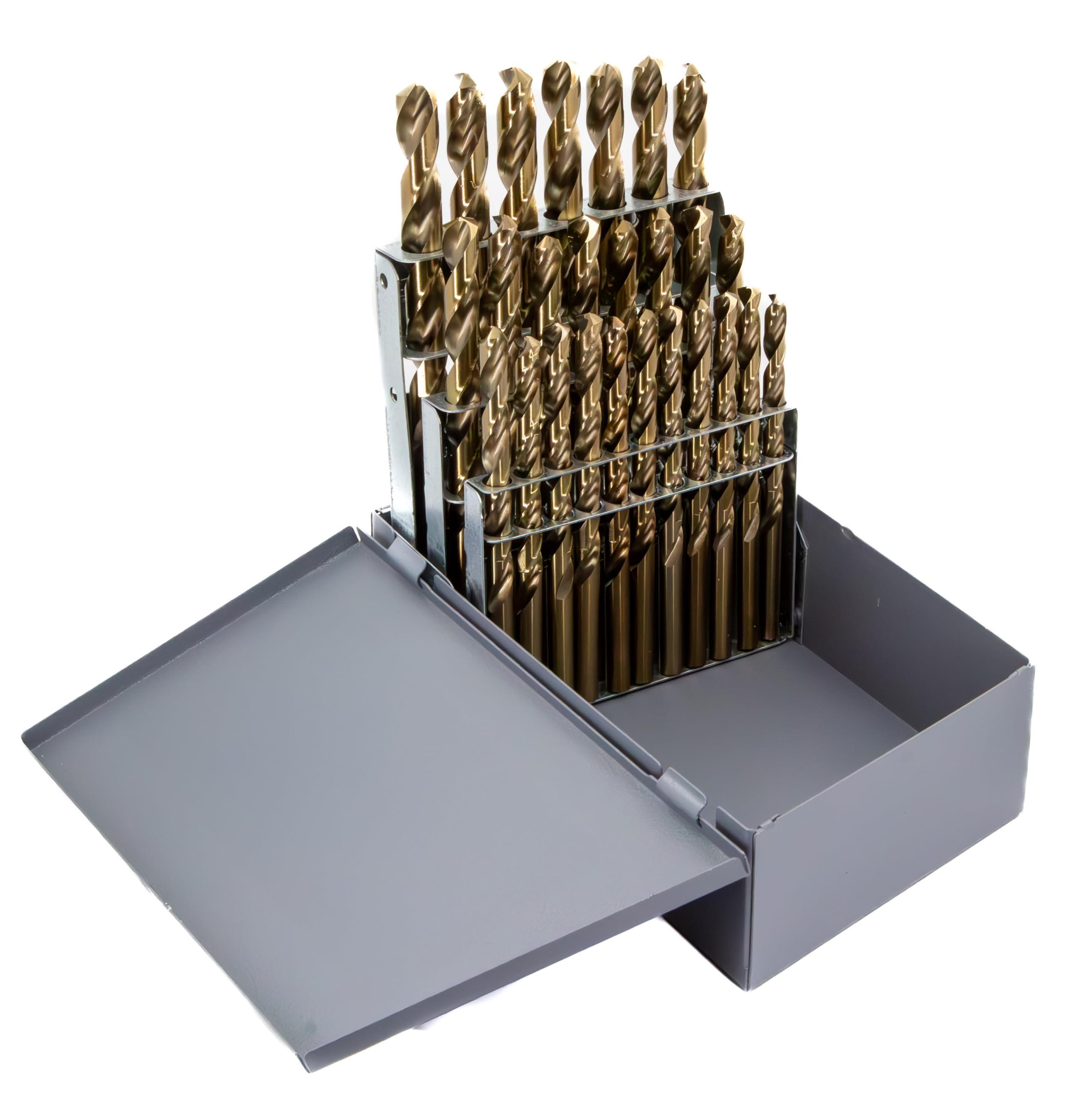**Drill America 29-Piece M42 Cobalt Screw Machine (Stub) Drill Bit Set (Sizes A-Z) – High-Speed Steel for Metal, Wood & Plastic – D/ASTCO Series – Perfect for Machining, DIY & Professional Use**