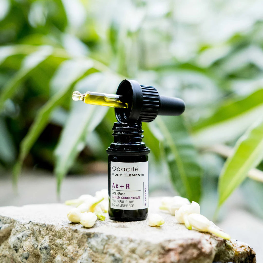 Acai + Rose Glow Serum Concentrate for Youthful Skin | Anti-Aging Face Serum | Perfect for Nighttime Skincare Routine & Daily Hydration