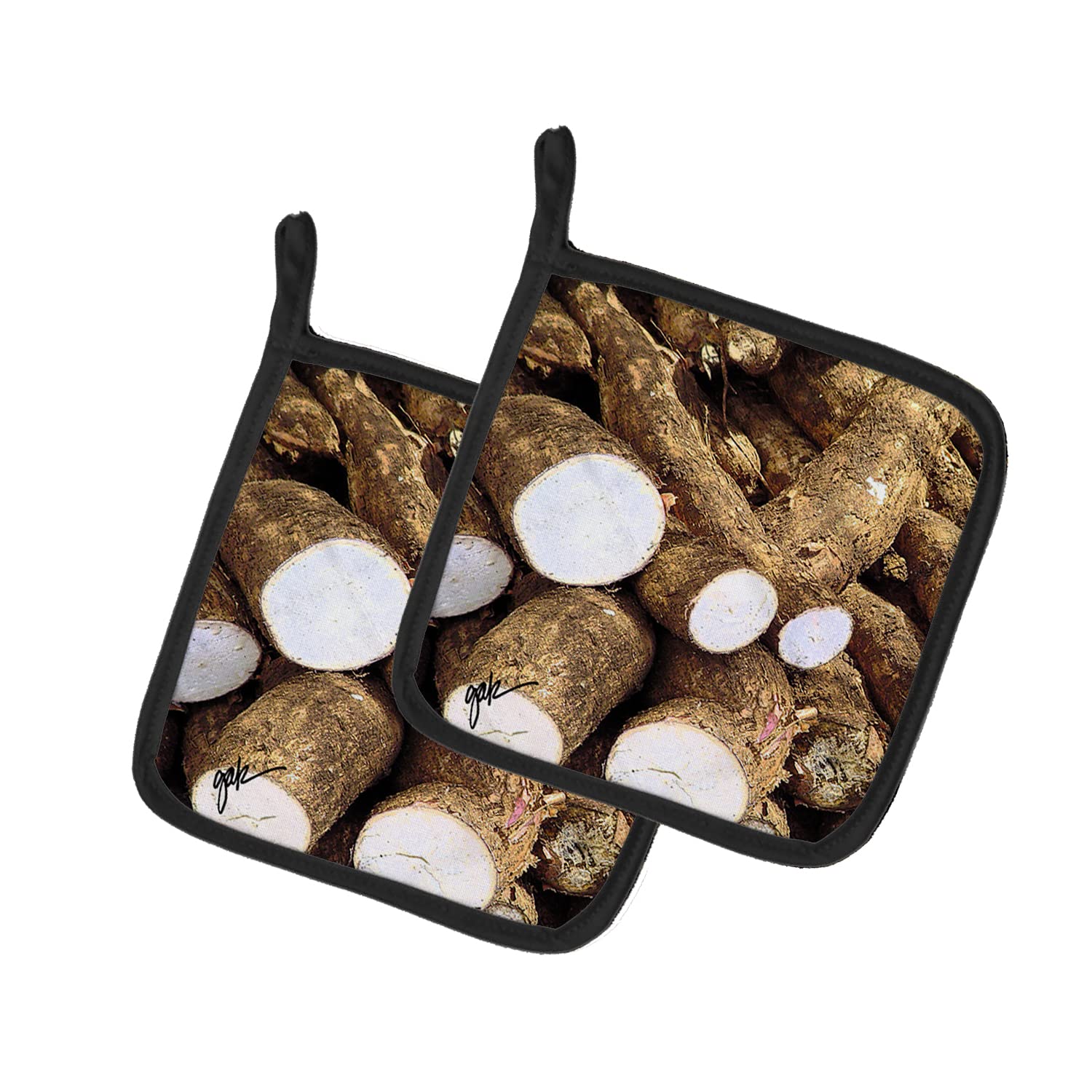 Caroline's Treasures Heat Resistant Pot Holders Set of 2 - 7.5x7.5 Inch Oven Mitts for Cooking, Baking, Grilling & BBQ - Perfect Kitchen Accessories for Hot Pans, Baking Sheets & Grill Safety