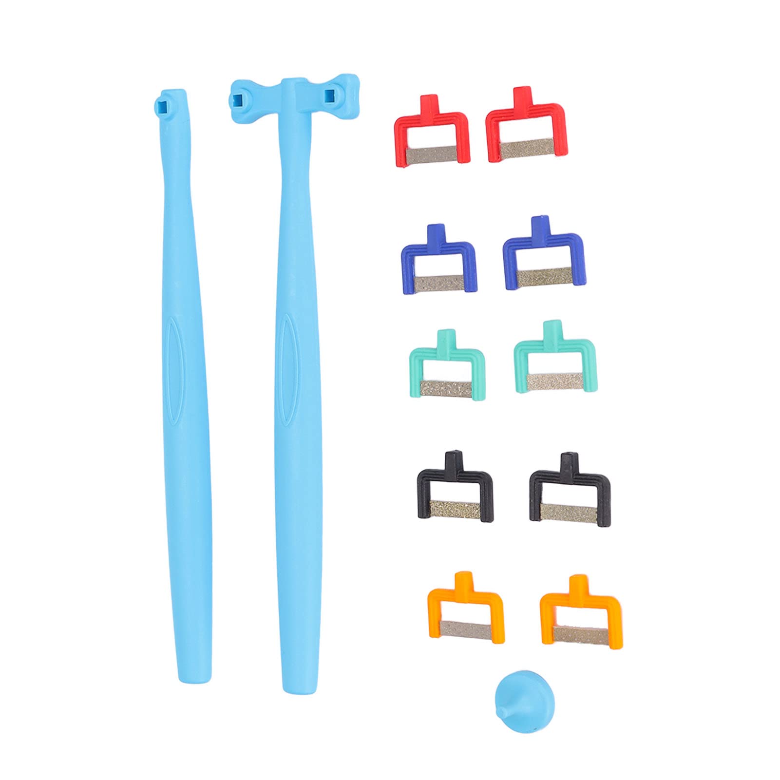 Interproximal Enamel Reduction Strips - Professional Dental Polish Strips with Handle Set for Teeth Gap Reduction | Perfect for Orthodontic Treatment & Teeth Alignment at Home or Dental Clinic