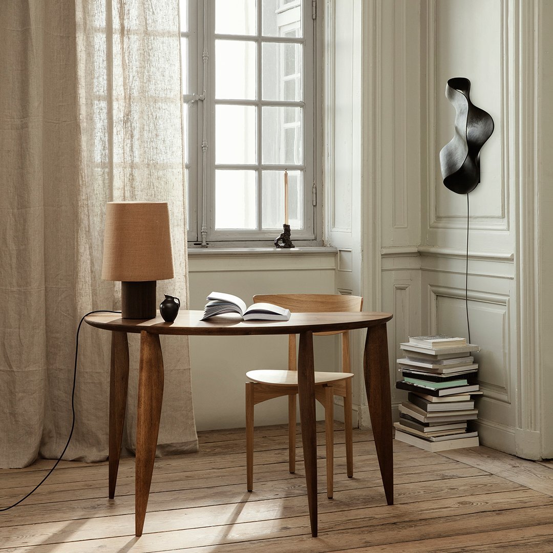 Ferm Living Feve Desk - Modern Minimalist Writing Desk for Home Office, Study & Workspace | Scandinavian Design with Sleek Lines & Durable Construction