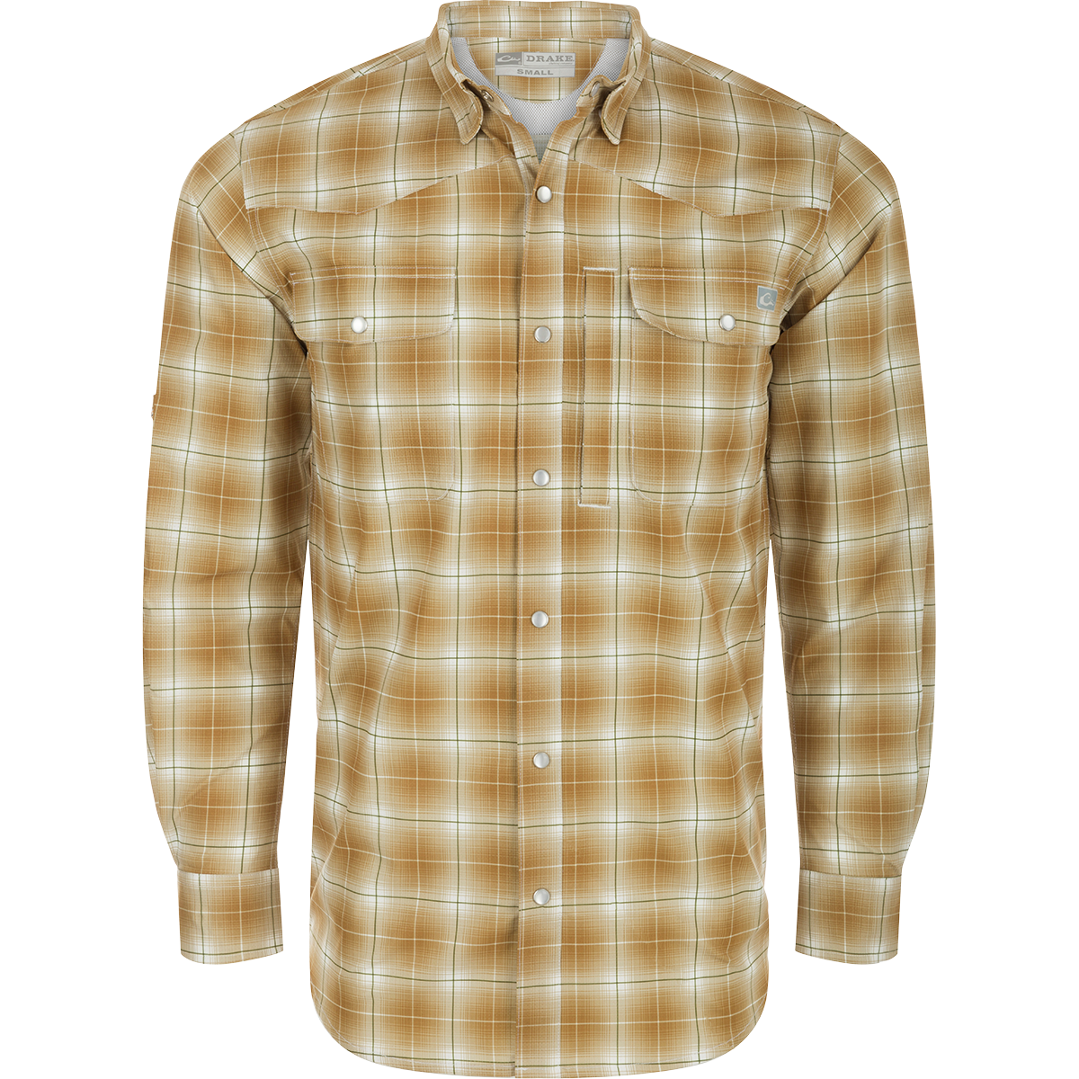 Cinco Ranch Western Fall Plaid Button Down Long Sleeve Shirt for Men - Classic Cowboy Style Flannel Shirt for Autumn Outdoor Activities, Rodeo, and Casual Wear