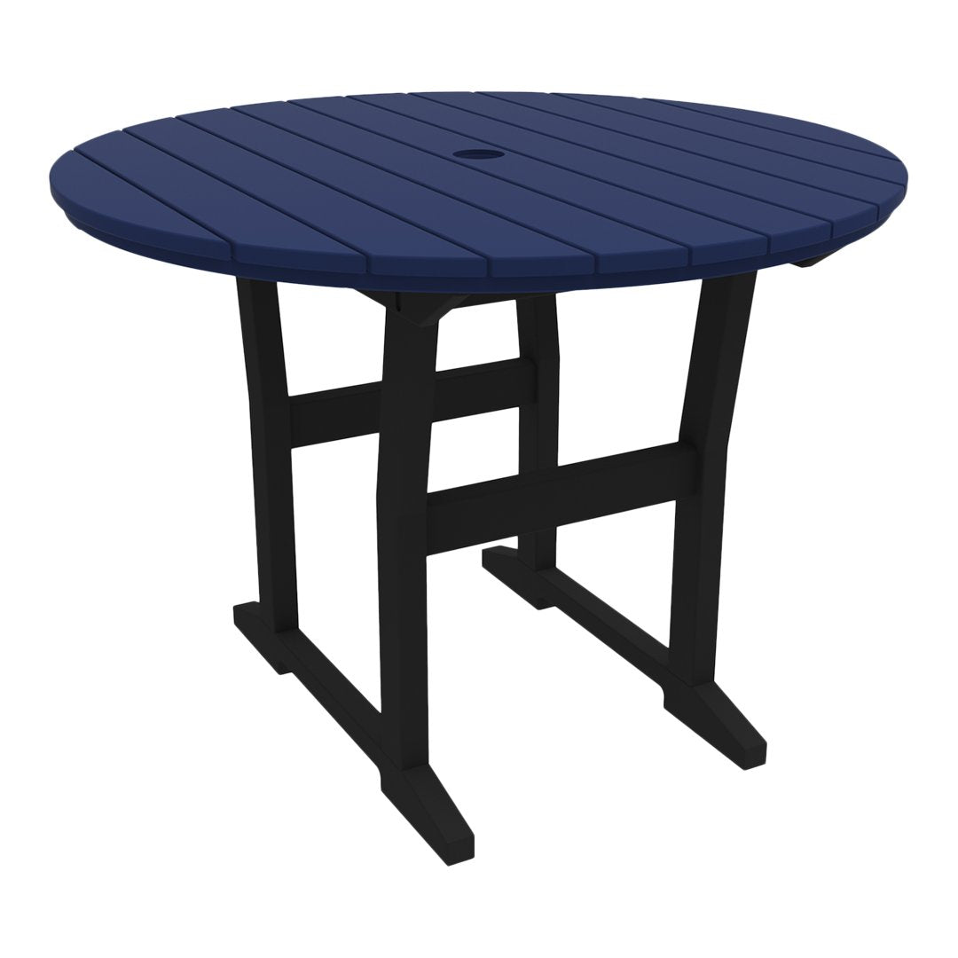Coastline Cafe Round Dining Table - 36 Inch Modern Kitchen Table for Small Spaces, Breakfast Nook & Apartment - Perfect for Coffee Shops, Restaurants & Home Decor