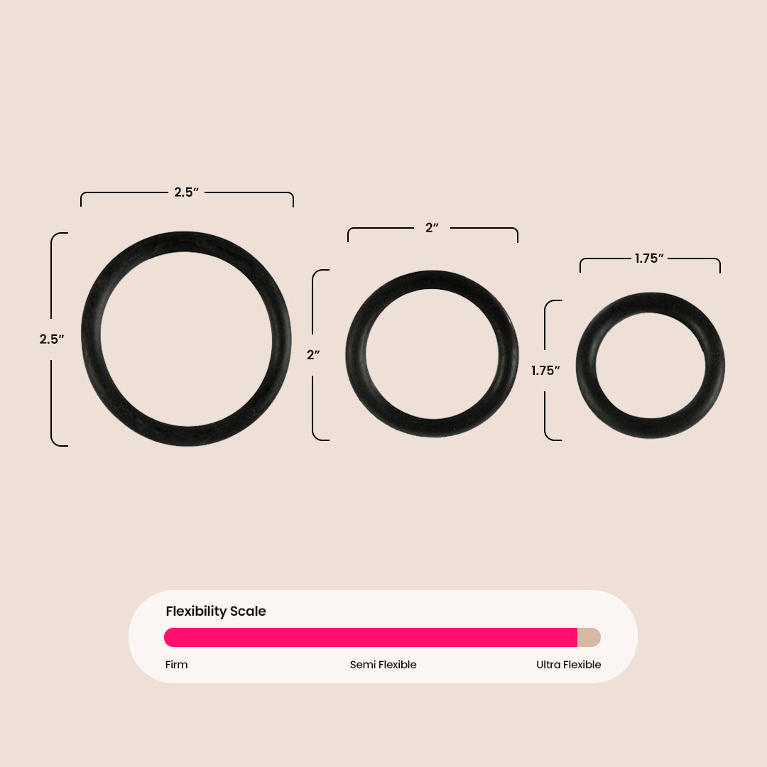 Premium White Rubber Ring Set - Durable & Stylish for Home, Office, and Outdoor Use