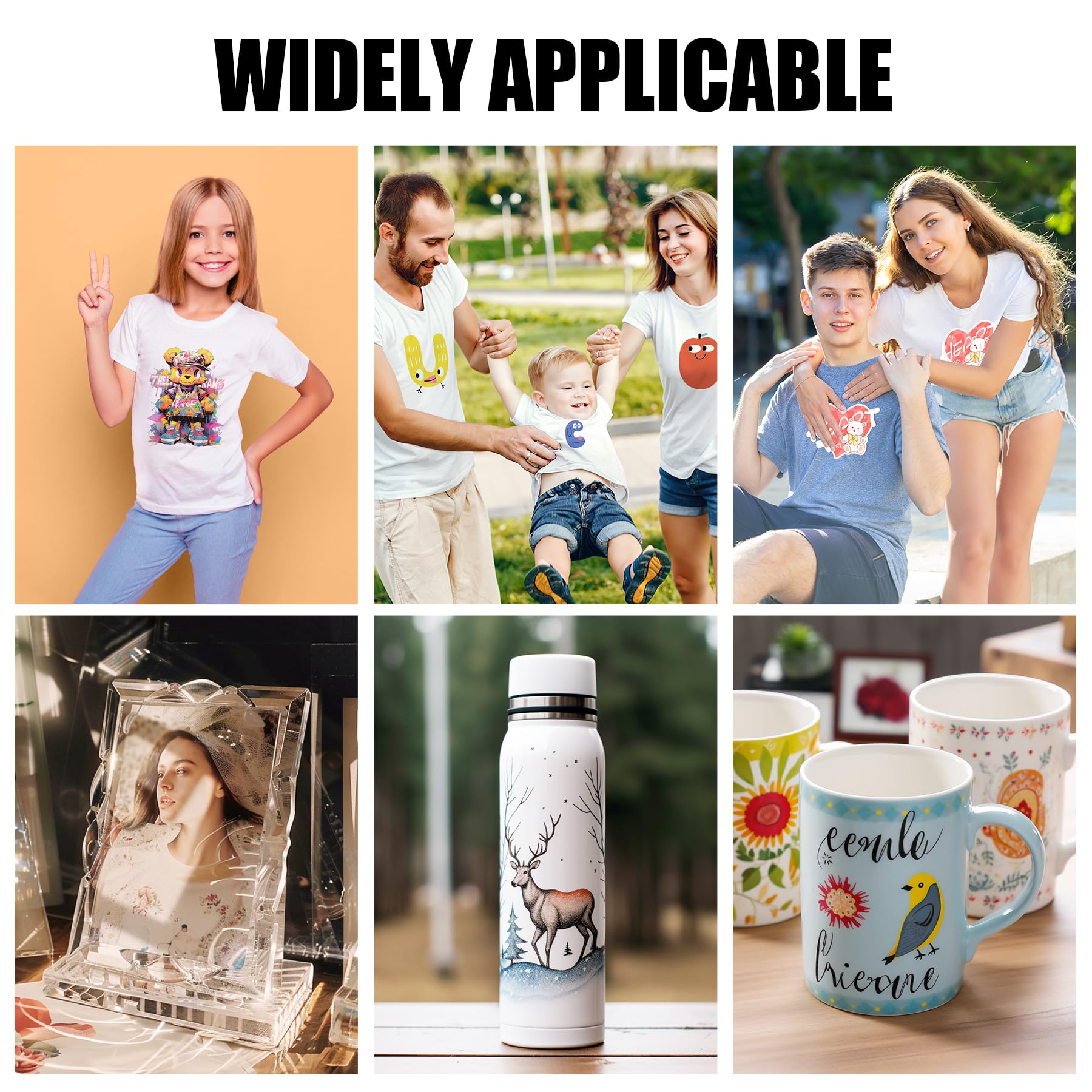 Premium Sublimation Paper 8.5x11 Inch - 50 Sheets High-Quality Transfer Paper for Sublimation Printers & Ink - Perfect for T-Shirts, Mugs, Tumblers, Phone Cases & DIY Crafts - Great for Home Business, Personalized Gifts & Custom Apparel Projects