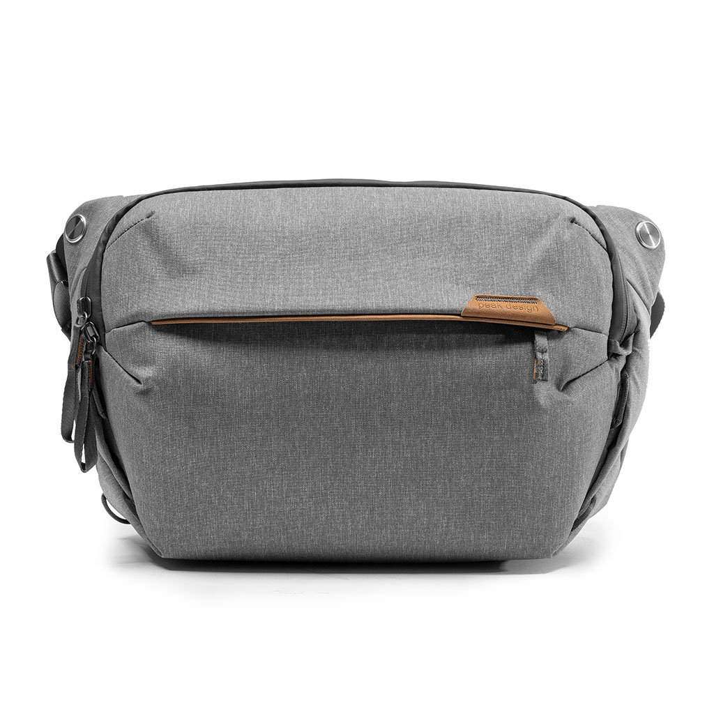 Peak Design Everyday Sling 10L V2 Camera Bag - Waterproof Ash Gray for Photographers & Travel | Compact Crossbody Backpack for DSLR, Mirrorless & Accessories | Perfect for Hiking, Commuting & Urban Exploration