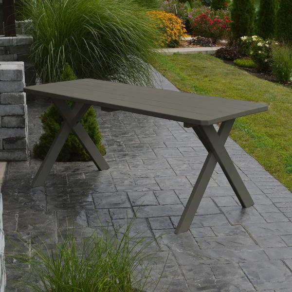 Premium Yellow Pine Crossleg Table - 6ft & 8ft Rustic Farmhouse Dining Table | Perfect for Dining Rooms, Kitchens, and Outdoor Entertaining