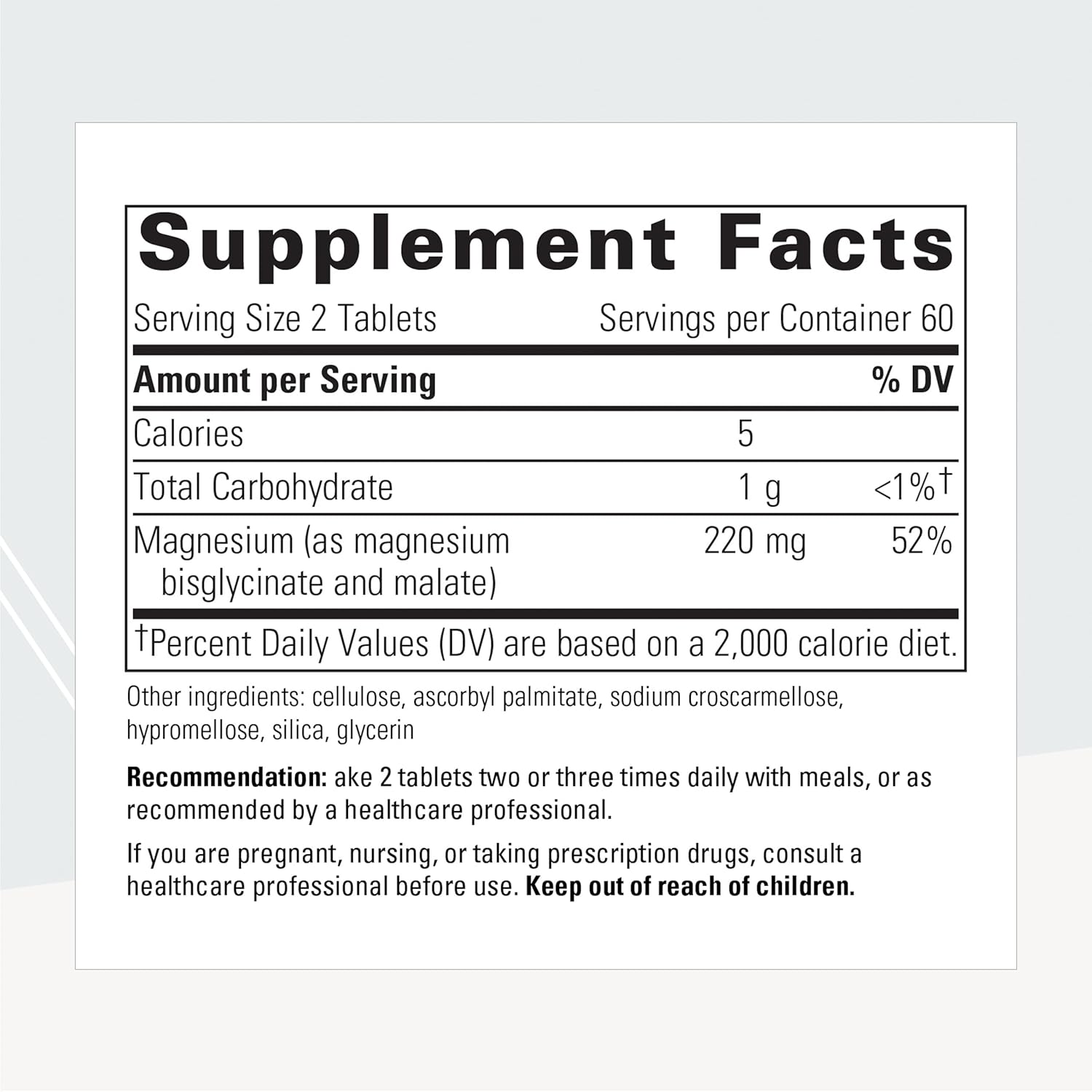 Integrative Therapeutics Magnesium Glycinate Supplement - 120mg Pure Magnesium for Stress Relief, Muscle Relaxation & Better Sleep - Supports Heart Health & Nervous System - Ideal for Athletes, Busy Professionals & Sleep Support