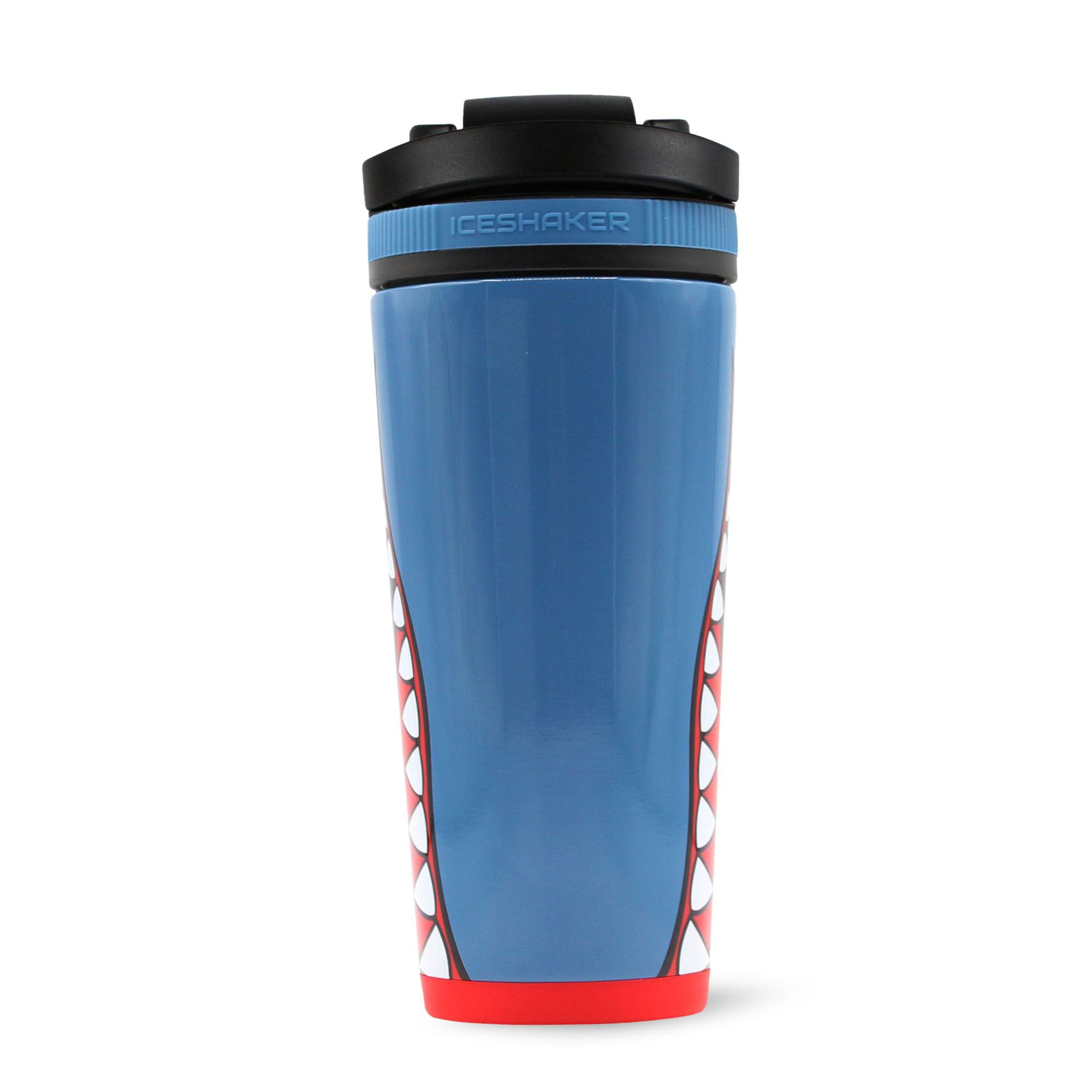 26oz Insulated Stainless Steel Ice Shaker Bottle - Blue Bomber - Perfect for Gym, Workouts & Outdoor Activities