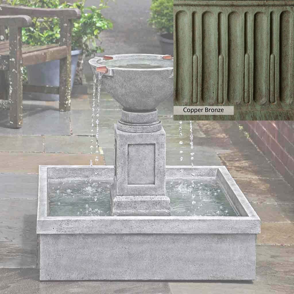Campania International Rittenhouse Outdoor Garden Fountain - Classic Tiered Water Feature for Patio, Yard, and Landscape Decor