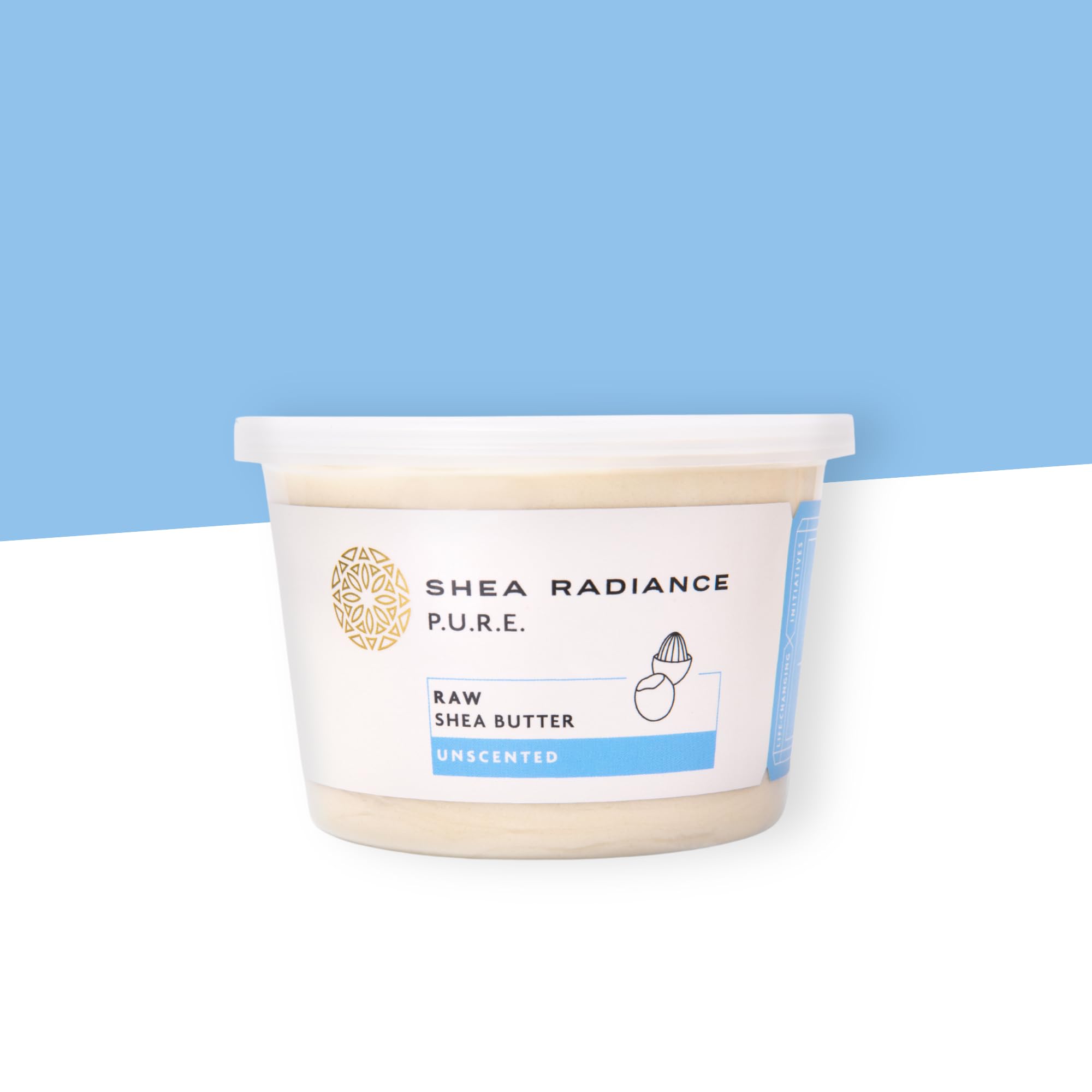 Pure Unrefined Shea Butter for Skin & Hair - 100% Natural, Unscented, 14 Oz - Deep Moisturizing for Dry Skin, Eczema, Hair Care & DIY Beauty Recipes