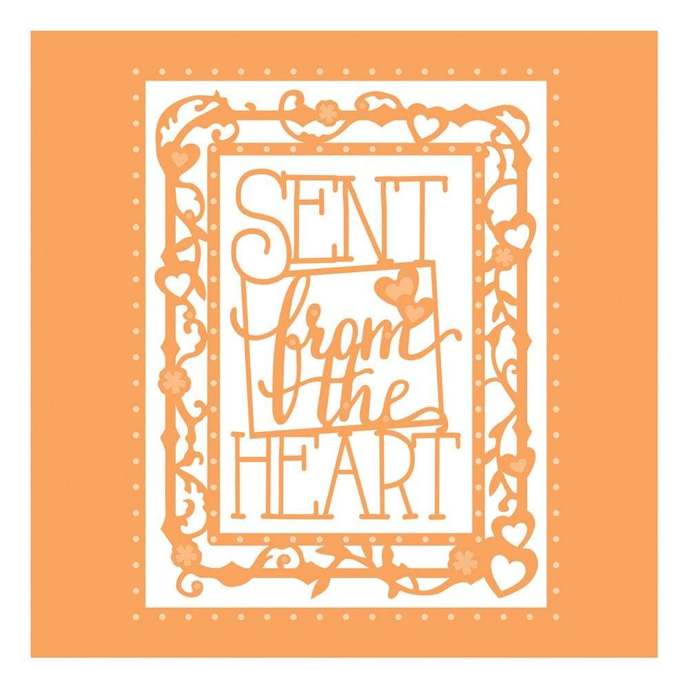 Tonic Studios Sent From The Heart Frame Die Set 4437E - Perfect for Scrapbooking, Card Making, and DIY Paper Crafts
