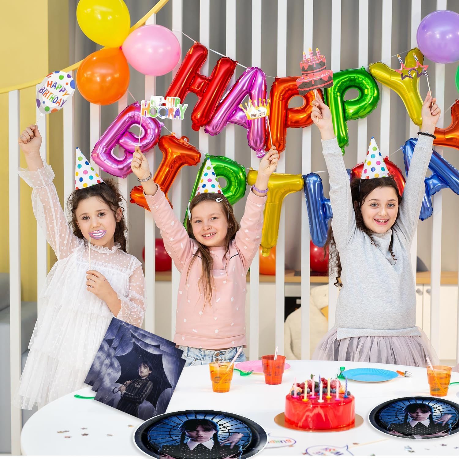 80-Piece Disposable Party Tableware Set - 40 Plates & 40 Napkins for Birthday Decorations | Bulk Party Supplies Serving 40 Guests | Perfect for Birthday Parties, Baby Showers & Family Gatherings