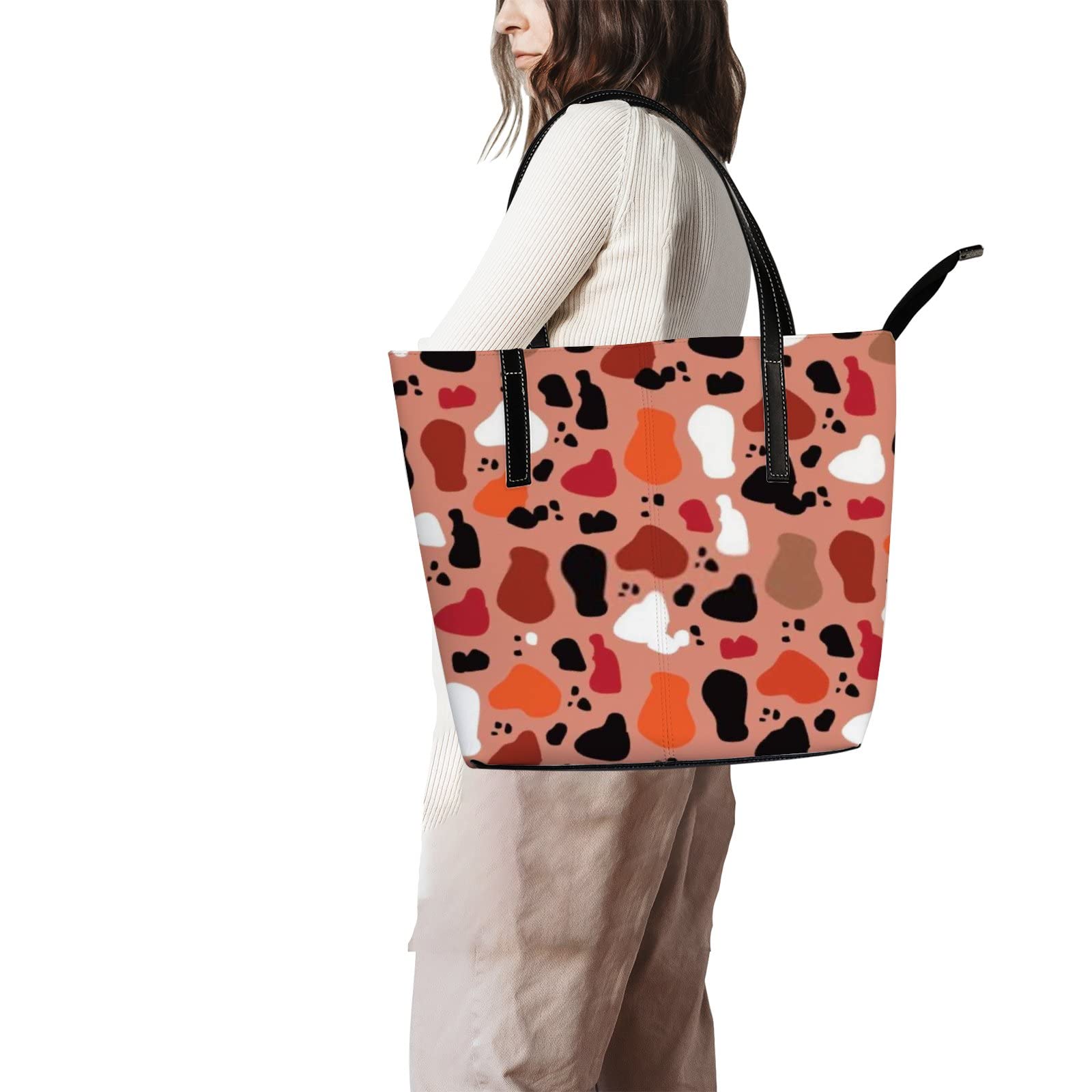 Premium Genuine Leather Tote Bag for Women - Stylish Crossbody Handbag with Adjustable Strap - Perfect for Work, Travel & Everyday Use