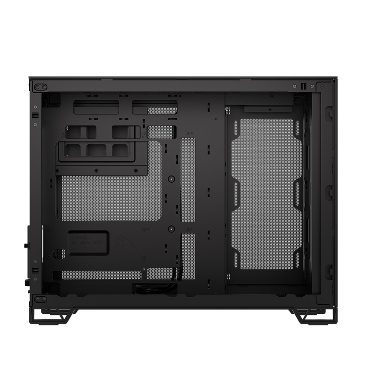 Corsair 2500D Airflow Mid Tower PC Case - Tempered Glass Side Panel, Black | High Airflow Design for Gaming & Workstation Builds | Perfect for Home Office & Esports Setups