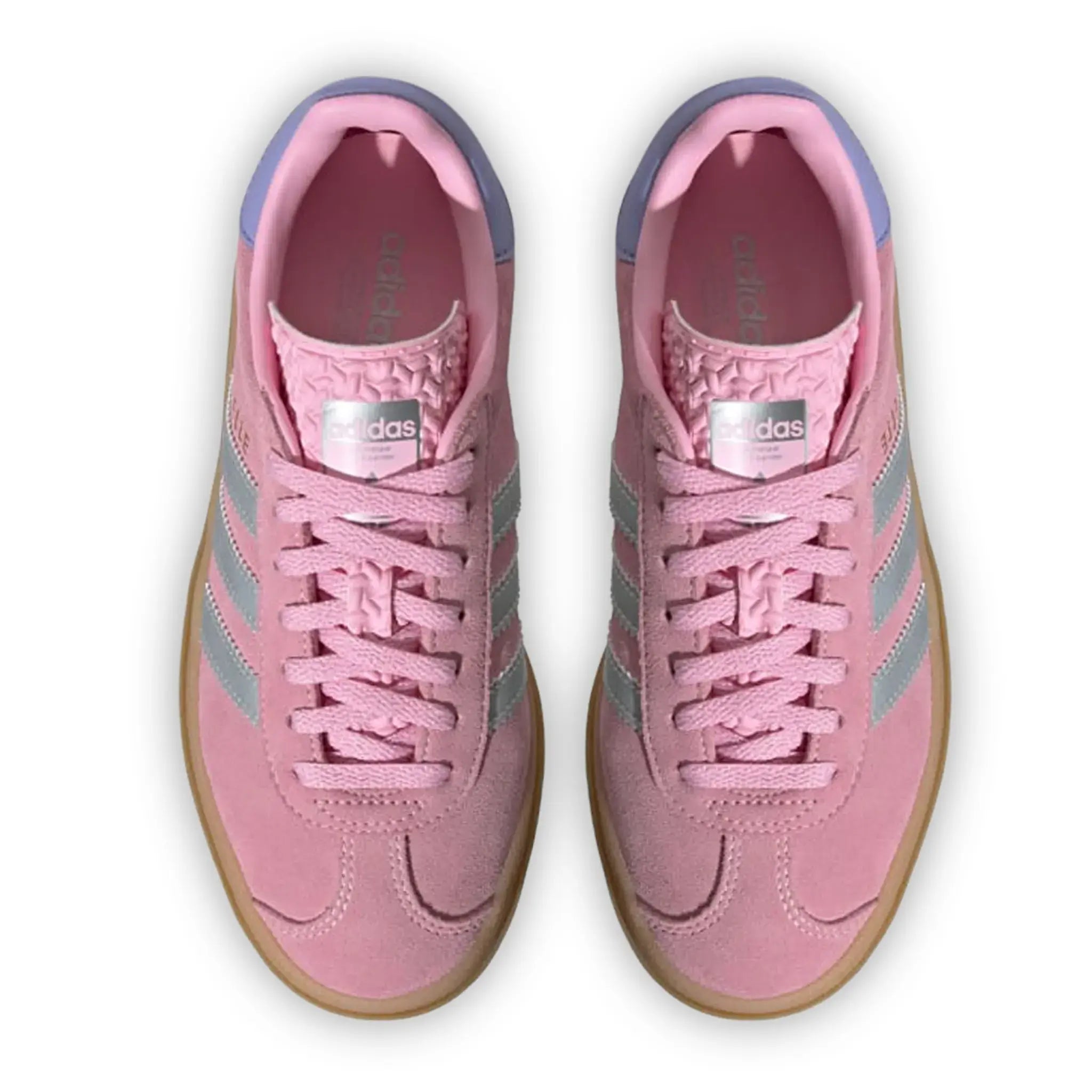 Adidas Gazelle Bold Kids Sneakers - True Pink, Gum & Silver Purple | Stylish & Comfortable for School, Play & Everyday Wear