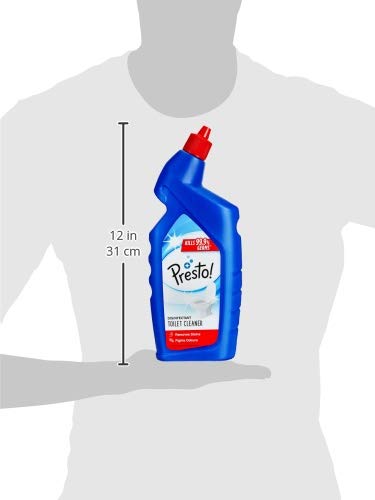 Presto! Original Disinfectant Toilet Cleaner - 2 Liter (1L x 2 Packs) | Kills 99.9% Germs & Bacteria | Removes Tough Stains | Long-Lasting Freshness | Ideal for Bathrooms, Kitchens & Household Cleaning