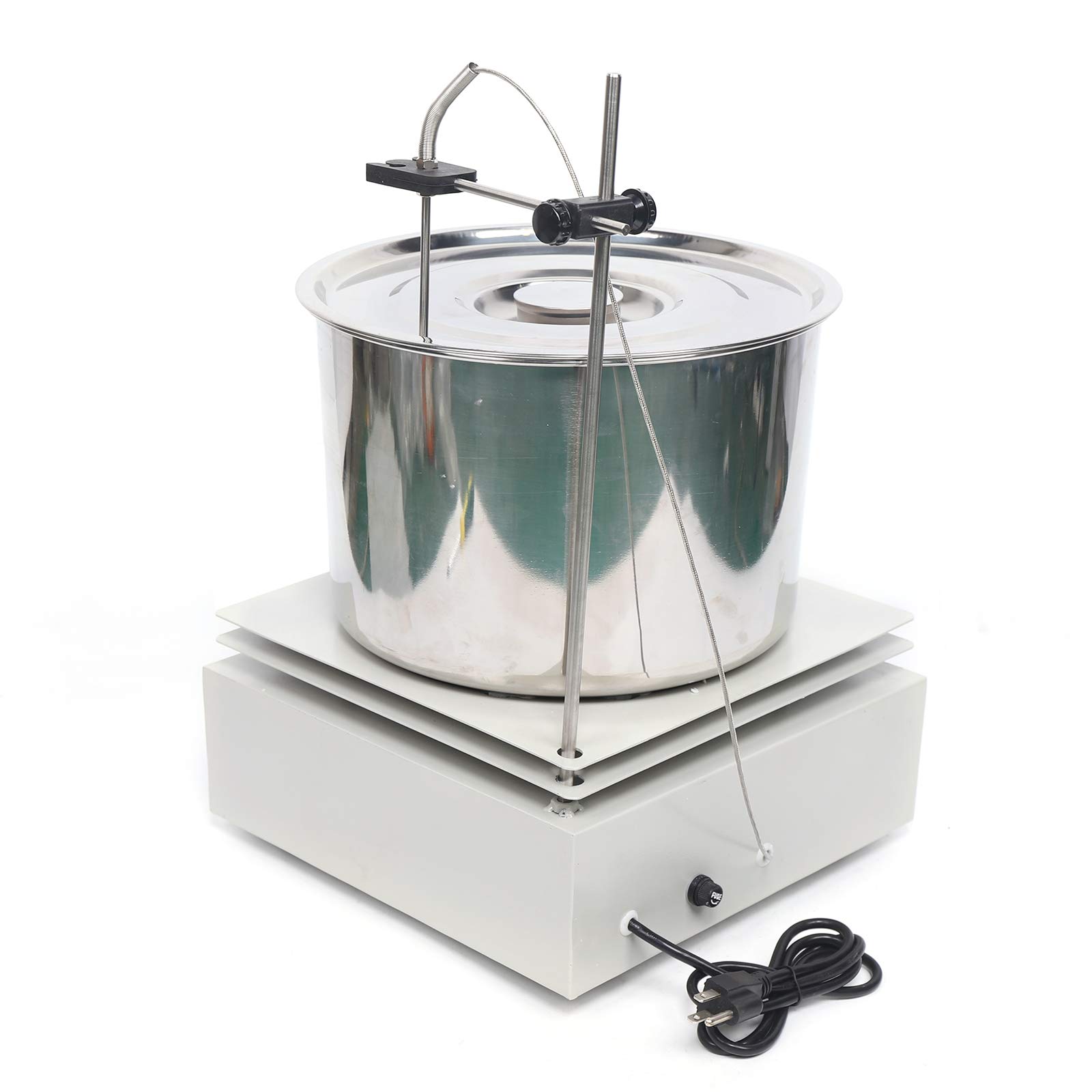 10L Digital Thermostatic Magnetic Stirrer with Heating Plate - 0-1400RPM Lab Mixer for Water & Oil Bath (Up to 400°C) - Perfect for Chemistry Experiments, Research Labs & Industrial Applications