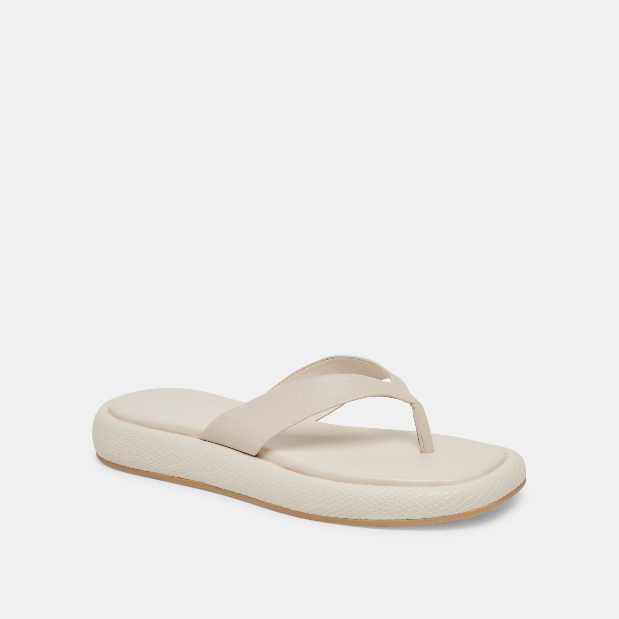 ADIN Women's Ivory Leather Sandals - Comfortable & Stylish Summer Casual Footwear for Beach, Travel & Everyday Wear