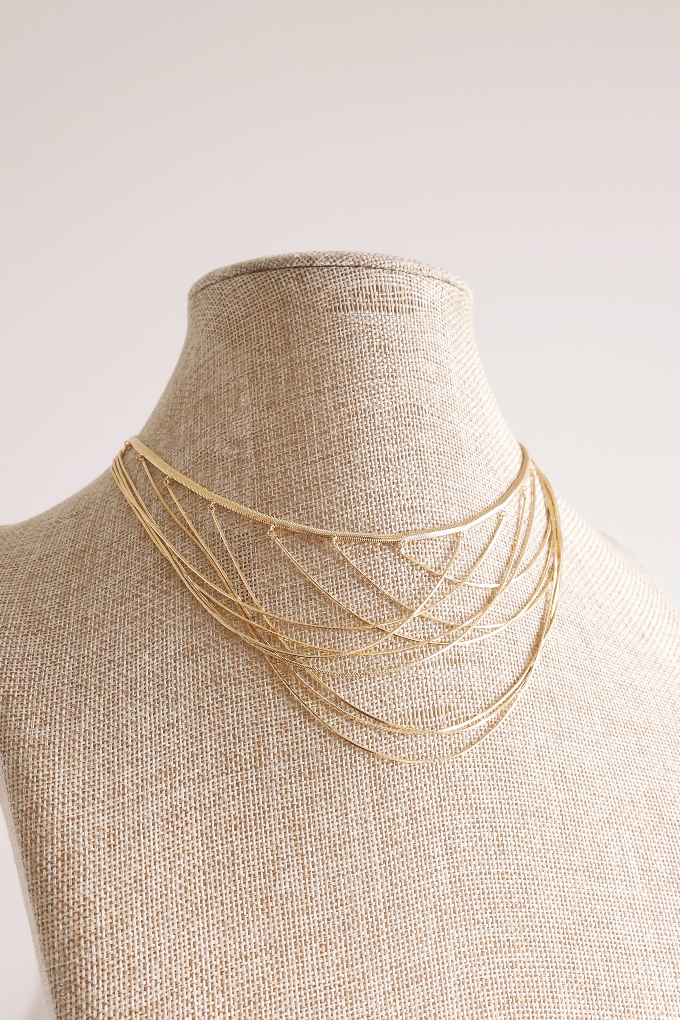 Elegant Cascade Necklace for Women - Dainty Layered Pendant Jewelry for Daily Wear & Special Occasions