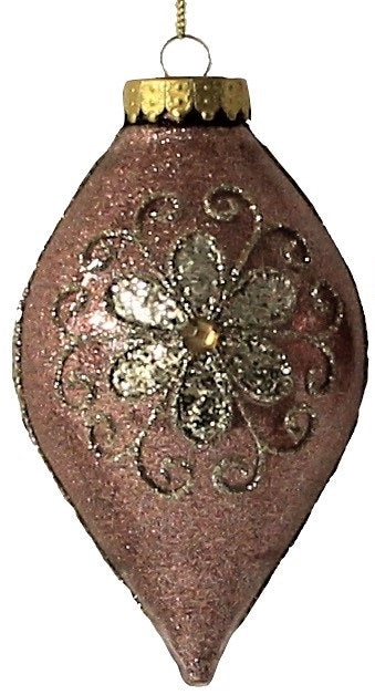 100MM Rose Gold Glitter Flower Ornaments - Elegant DIY Wedding Decorations, Party Centerpieces, Home Decoration for Tables, Walls and Gifts
