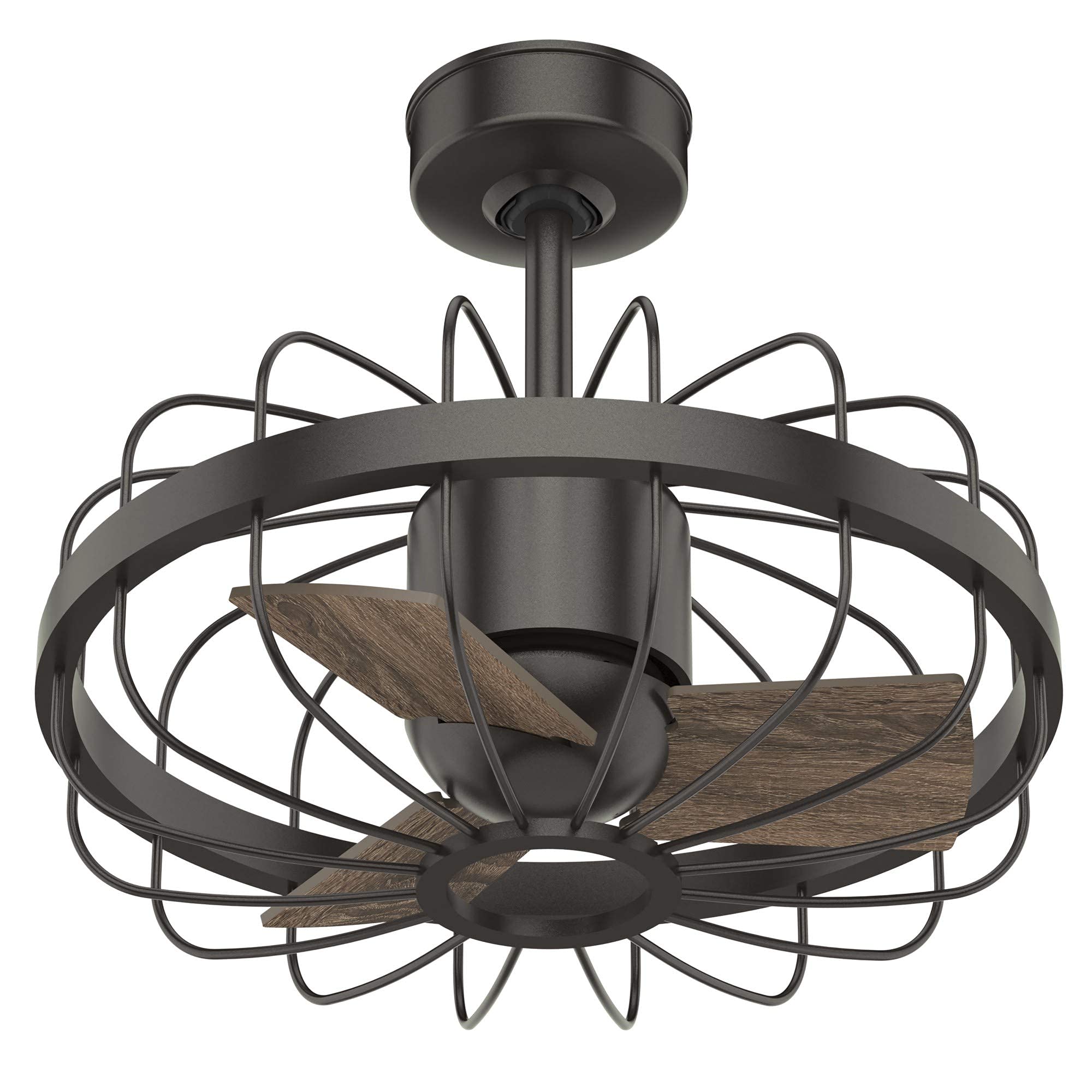 Hunter Fan 16 Inch Contemporary Noble Bronze Finish Indoor Ceiling Fan with 3 Blades - Energy Efficient Quiet Operation for Bedroom, Living Room & Office (Renewed)