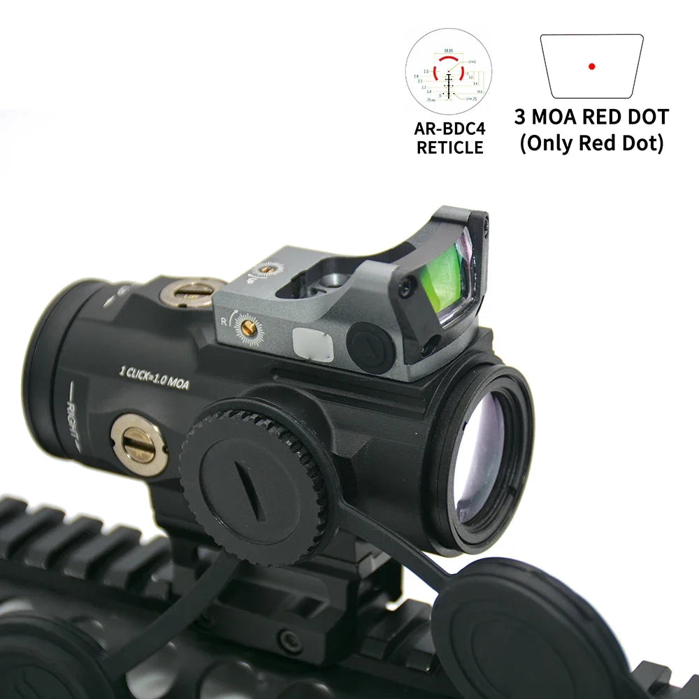 Tactical Airsoft Scope - Red Dot Sight HD GEN II 5X PRISM Scope for AR Rifles with BDC4 5.56 Reticle | Fully Multi-Coated FMC Lens | RGW G Optics M1 | Perfect for Airsoft Battles, Hunting & Tactical Training