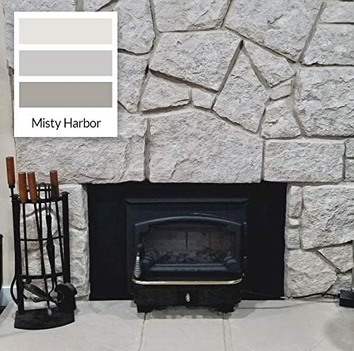 Stone Fireplace Paint Kit (Misty Harbor) - All-in-One Fireplace Renovation Solution for Stunning Makeovers | Heat-Resistant, Durable Finish | Perfect for Living Rooms, Bedrooms & Outdoor Fireplace Upgrades