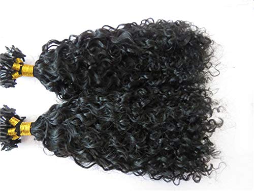 Brazilian Human Hair Extensions 22 Inch - 100pcs Natural Curly Micro Loop Ring Hair (1g/pcs) for Styling & Volume - Perfect for Daily Wear, Parties & Special Occasions