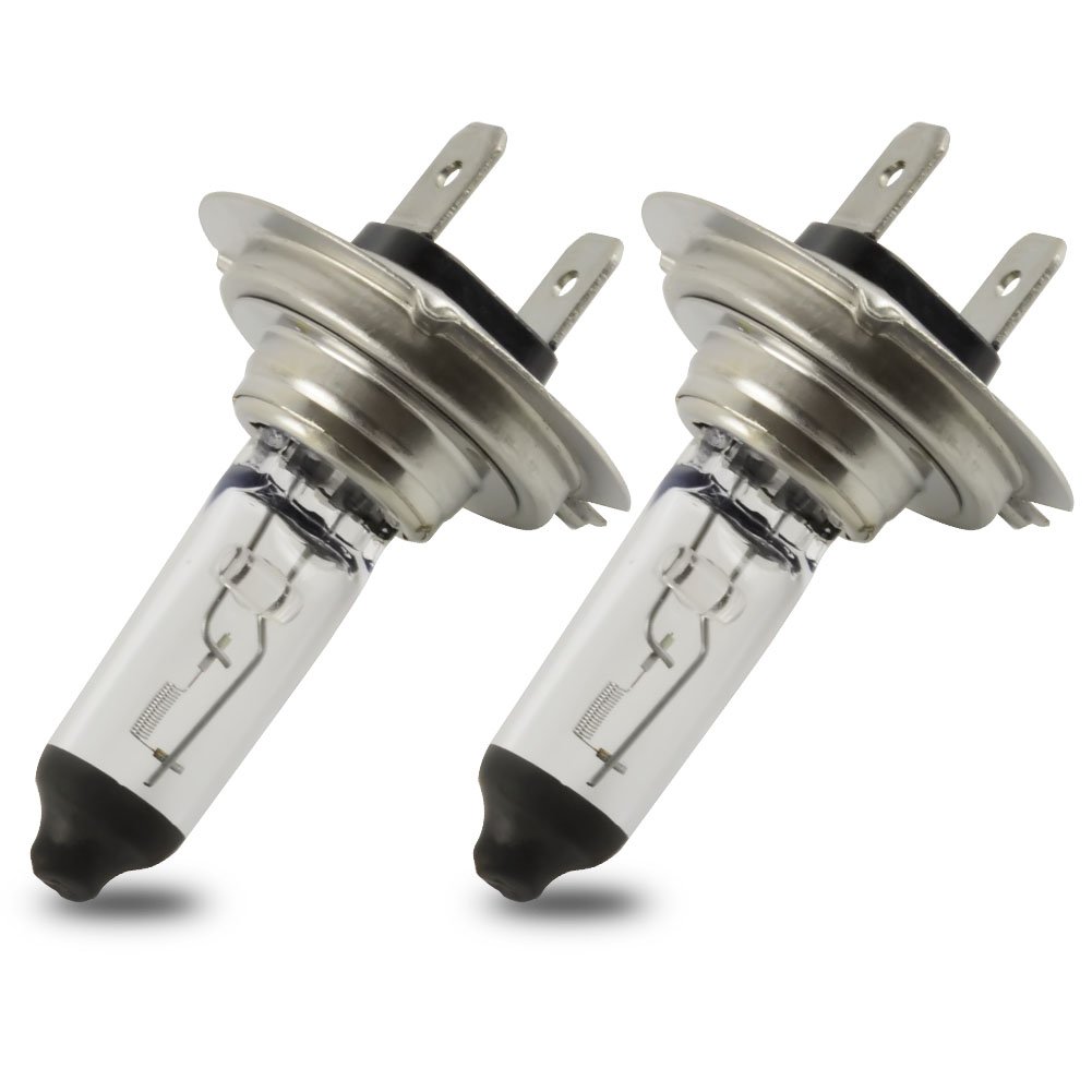 55W H7 Halogen Headlight Bulb - High/Low Beam Replacement for 12V Vehicles (Pack of 2) | Universal Fog Light Upgrade for Cars, Trucks & SUVs | Enhanced Night Driving Visibility & Safety