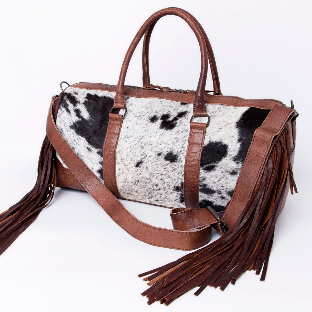 **Genuine Leather Women's Duffel Bag - American Darling Western Handbag Purse for Travel, Gym & Everyday Use**