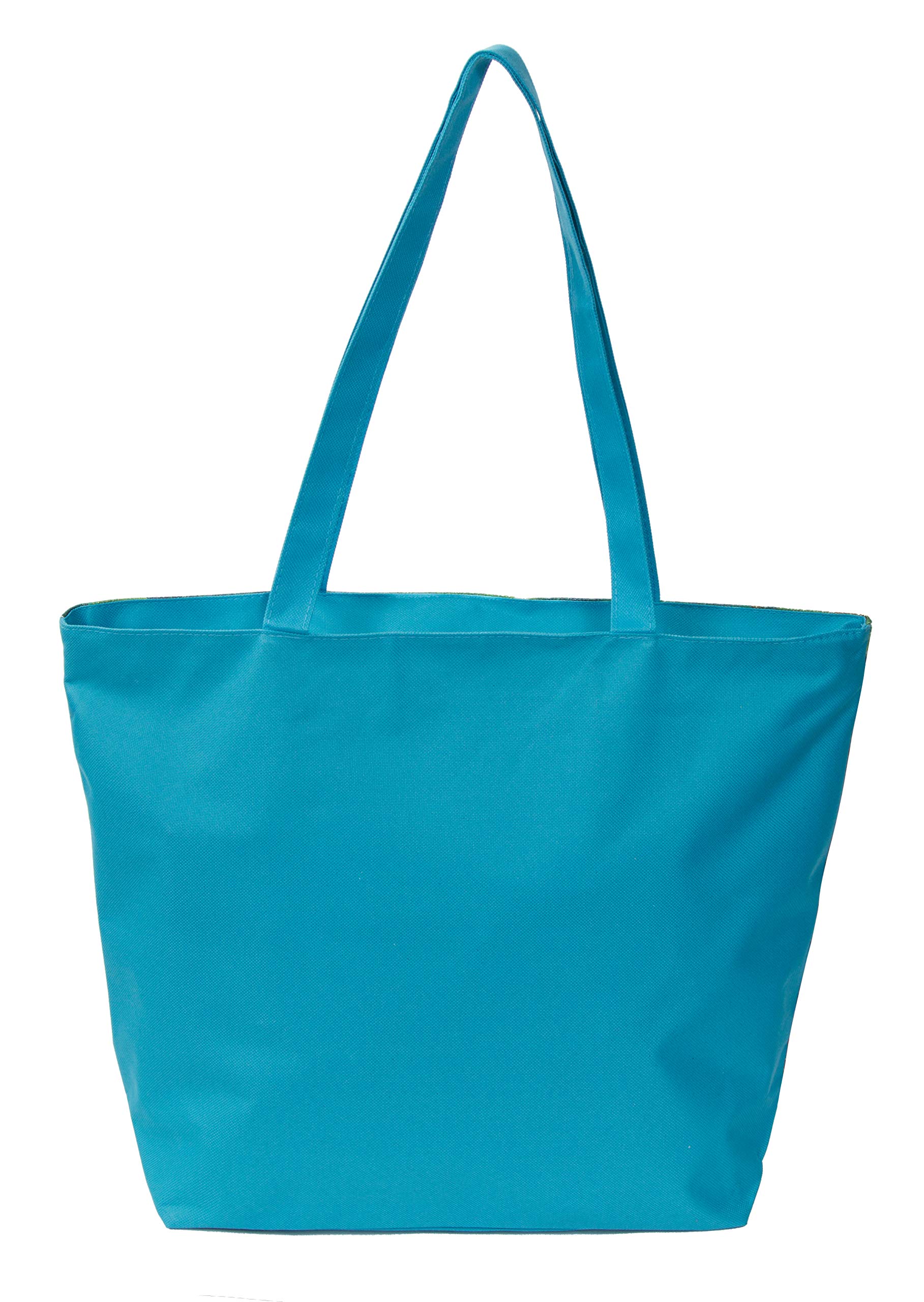Durable Waterproof Tote Bag for Women - Lightweight Travel Beach Bag with Pockets - Perfect for Shopping, Gym, Work & Vacation Essentials
