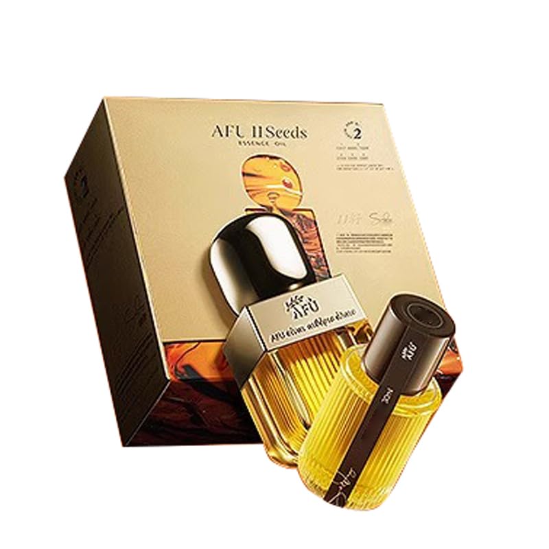 **AFÙ Oil Essence 3.0 - Intensive Skin Serum with 11 Plant Extracts & Squalane | Renew, Firm & Brighten Skin | 30ml x 2 | Perfect for Dry, Sensitive & Aging Skin Care Routine**