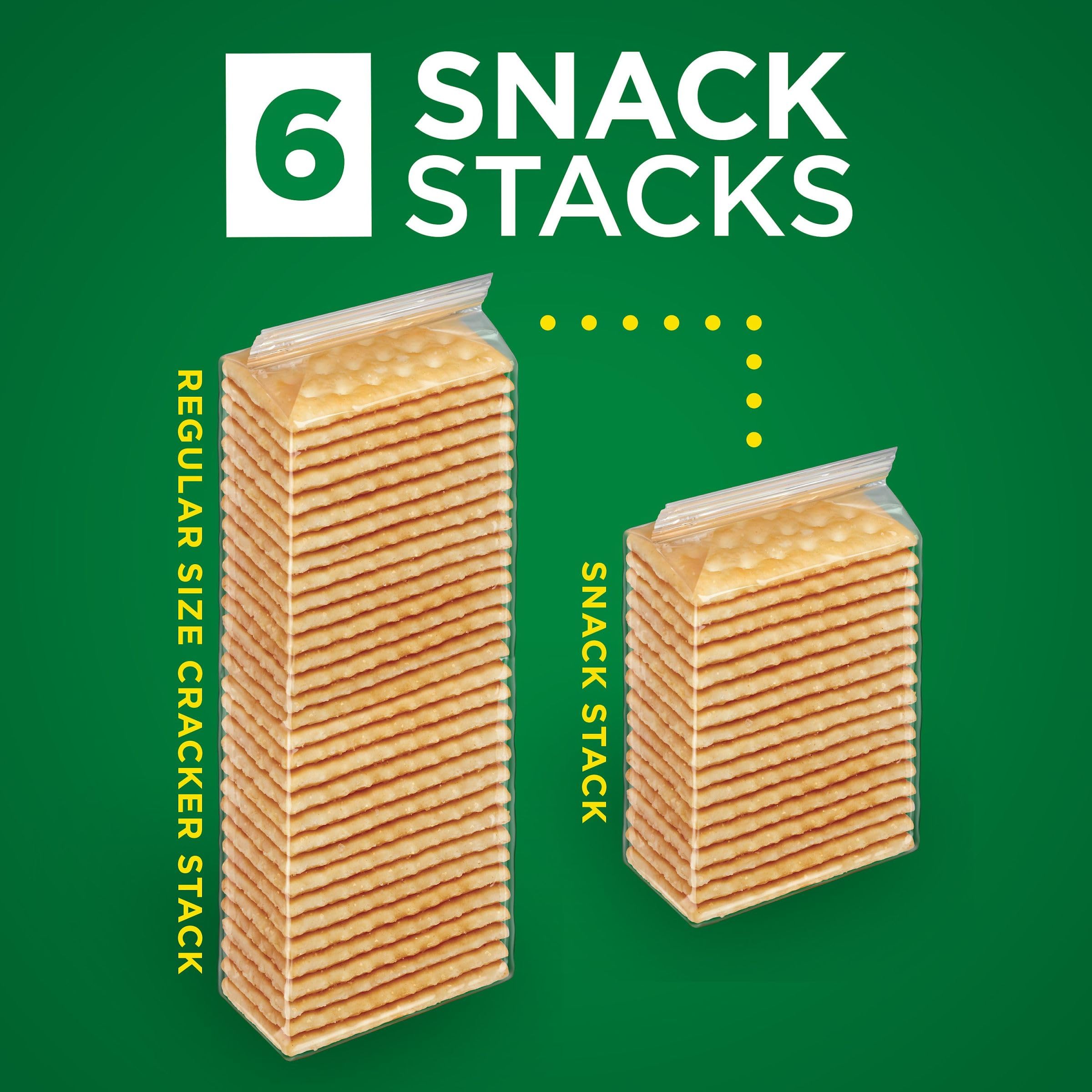 Club Snack Stacks Original Crackers - 12.5oz Box (6 Stacks) | Crunchy Lunch Snacks & On-the-Go Treats for School, Office or Road Trips