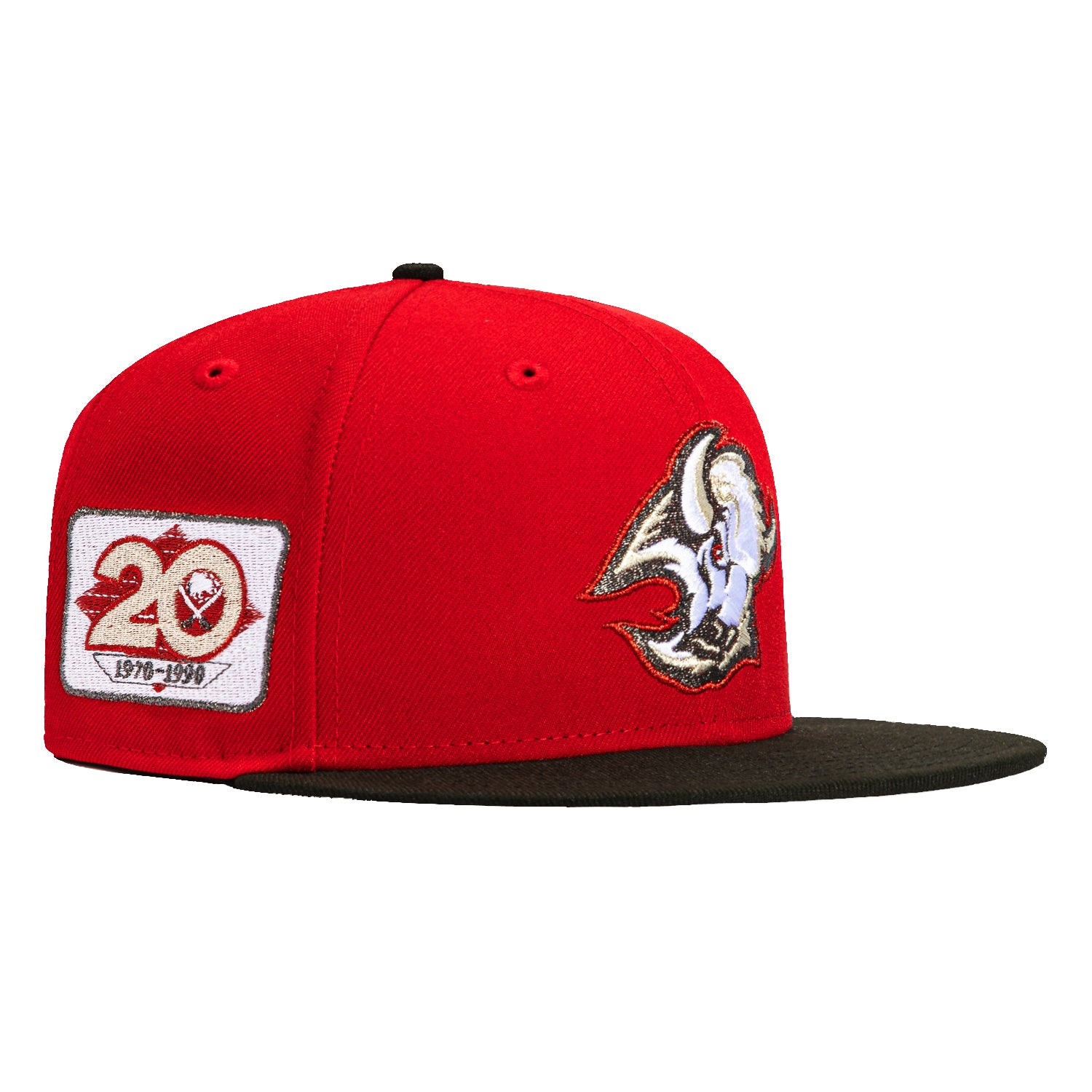 New Era 59Fifty Buffalo Sabres 20th Anniversary Patch Snapback Hat - Red & Black NHL Hockey Cap for Men & Women - Perfect for Games, Collecting & Fan Apparel