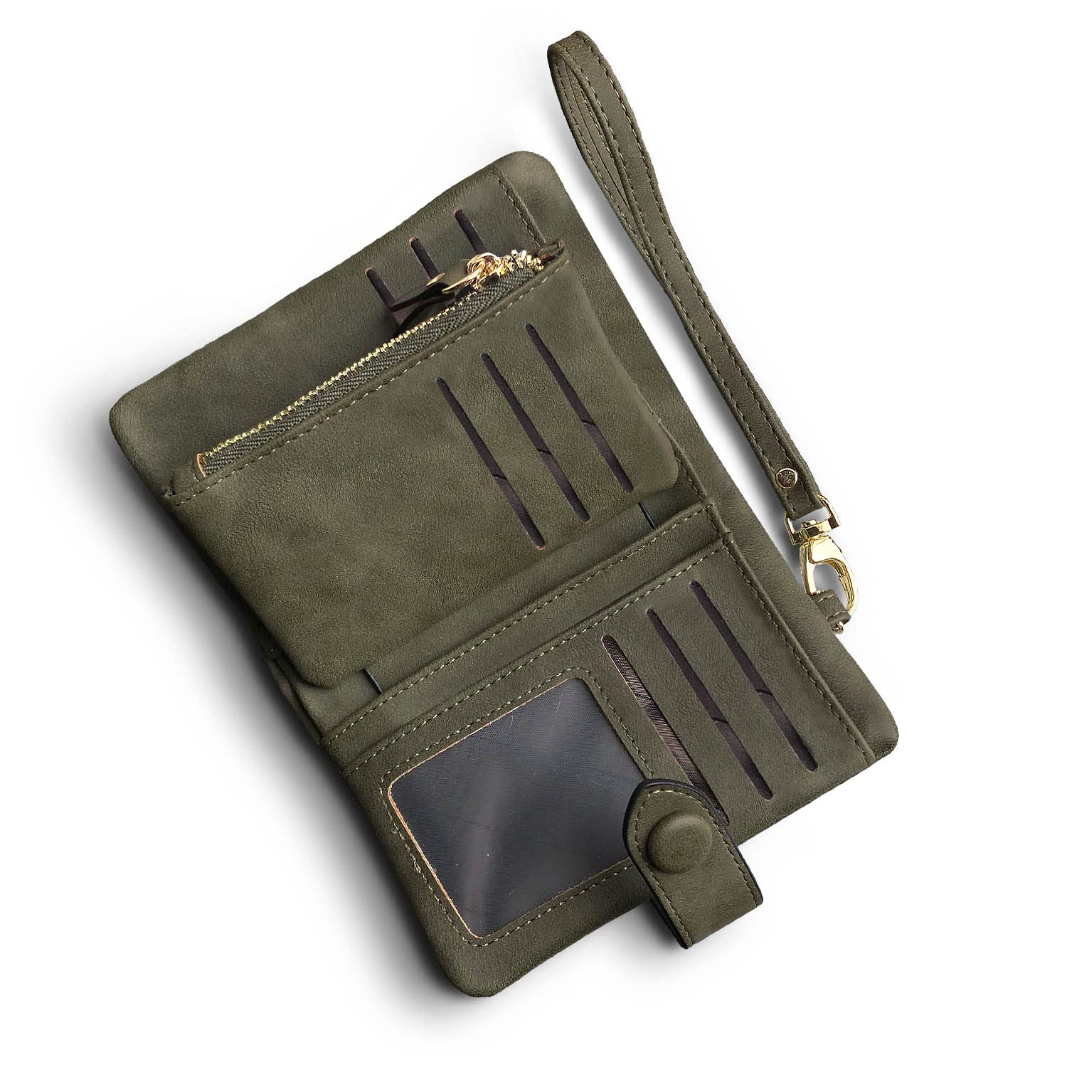 Stylish Women's RFID Blocking Leather Wallet - Bifold, Trifold & Mini Wristlet with Zipper Coin Purse - Small Soft Leather Billfold & Clutch for Everyday Use, Travel & Shopping