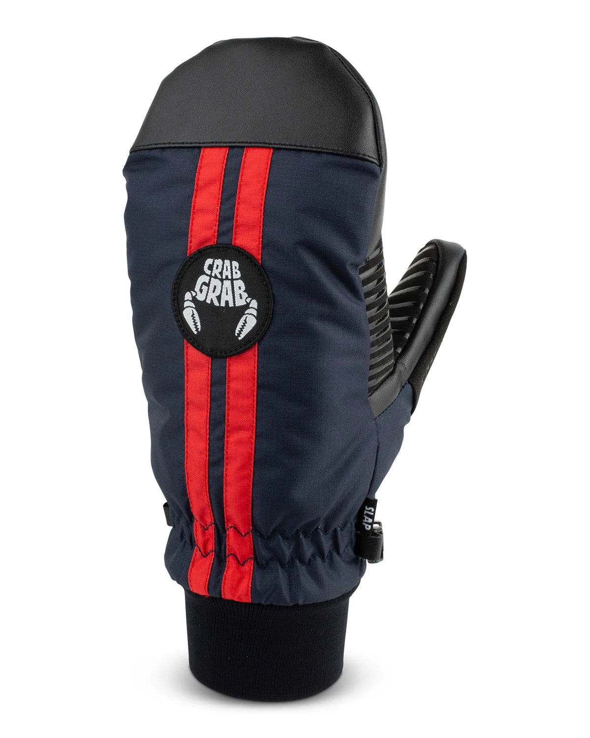 Crab Grab Slap Mitt - Racing Stripes Design - Winter Snowboard & Ski Gloves for Cold Weather - Perfect for Snowboarding, Skiing, and Outdoor Winter Sports