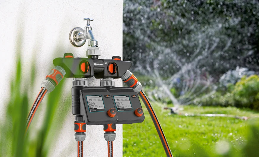 Gardena 8194-20 4-Channel Water Distributor for Garden Irrigation - Perfect for Sprinklers, Drip Systems & Outdoor Watering